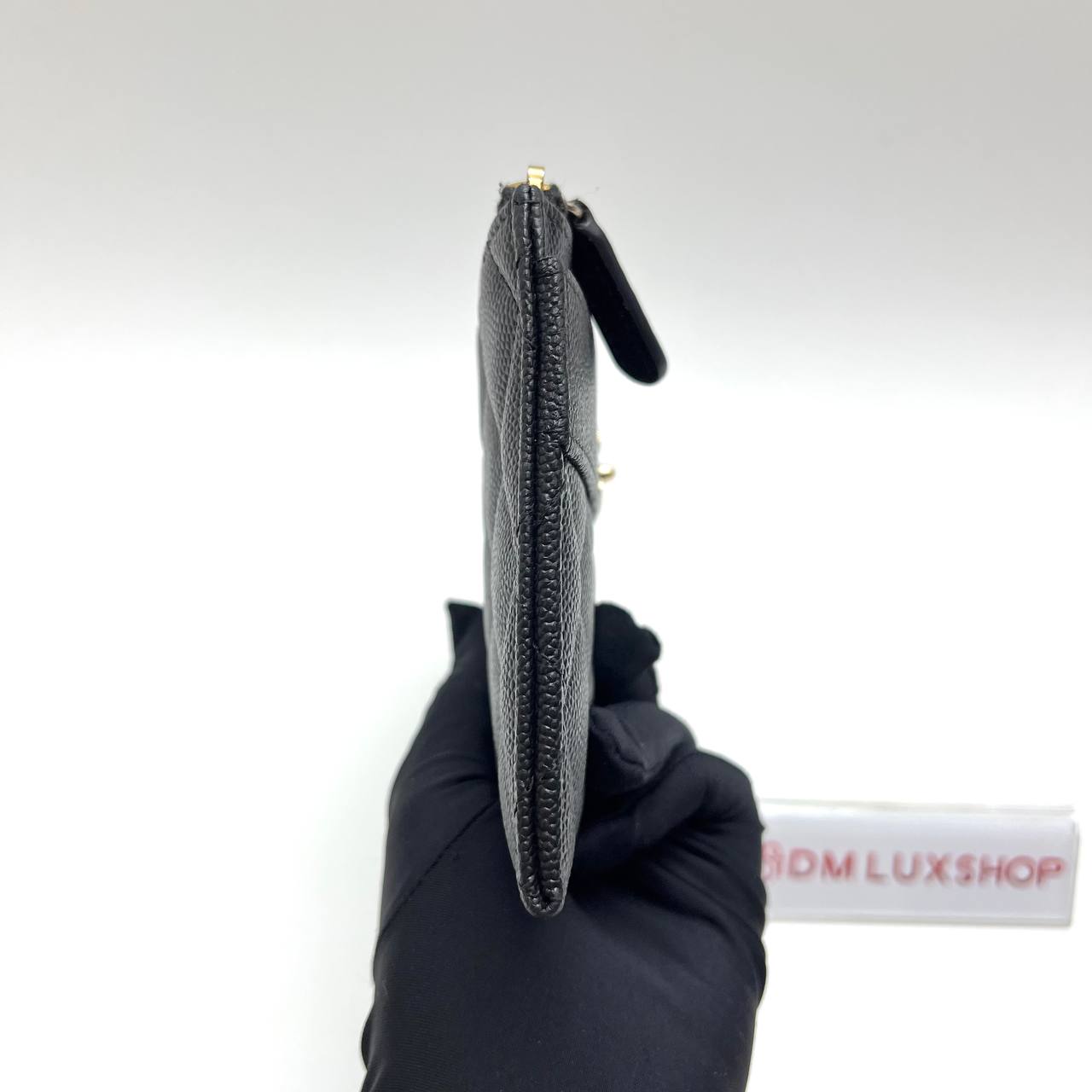 Chanel Mademoiselle Caviar Zip Pouch (Serial 27)