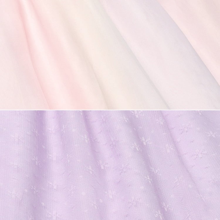 🆕【⭐訂購⭐】 🇯🇵日本直送🌀薄紗荷葉邊 拼接 連身裙［2款選］🌀[ELDA-0131][260514]