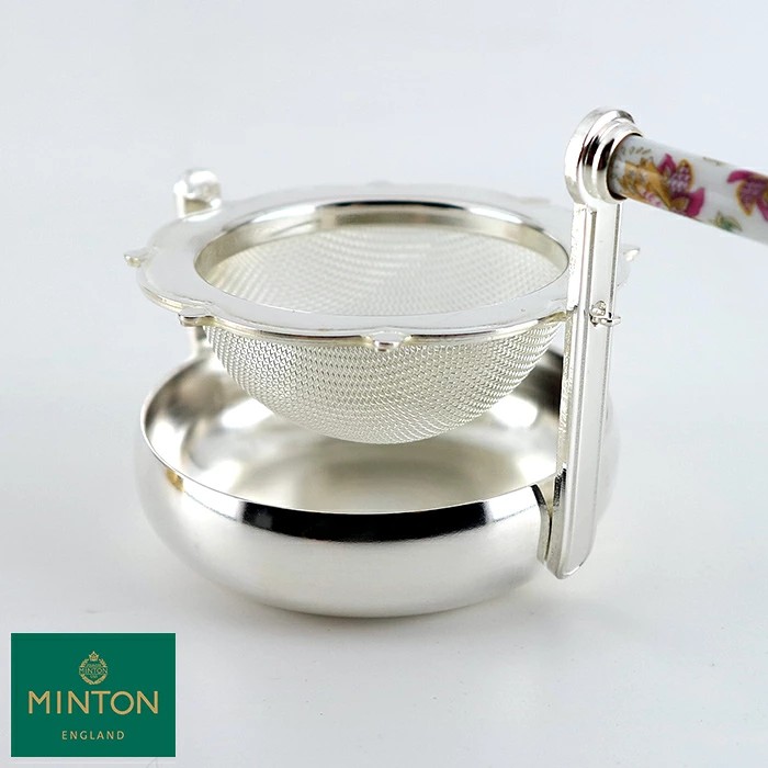 【現貨】🔥🔥【日本製《MINTON》哈登霍爾銀色旋轉茶葉濾網】