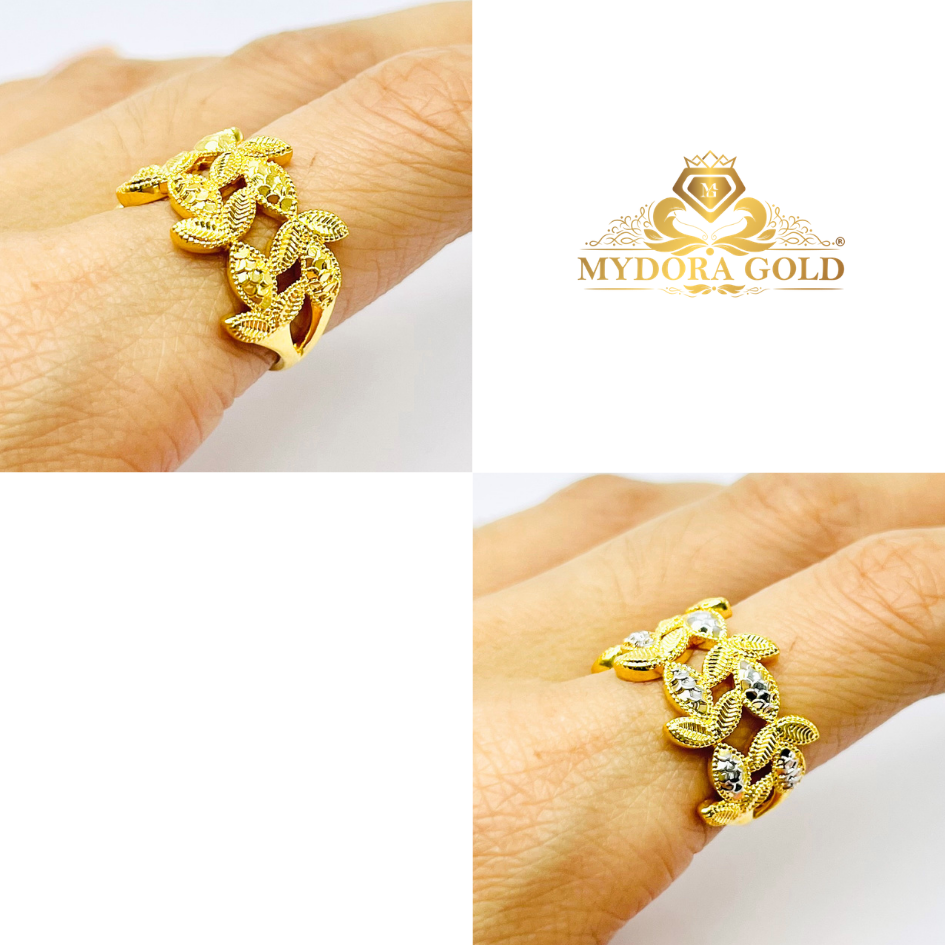 MYDORA Cincin Olive Leaf (5G) l EMAS 916/22K