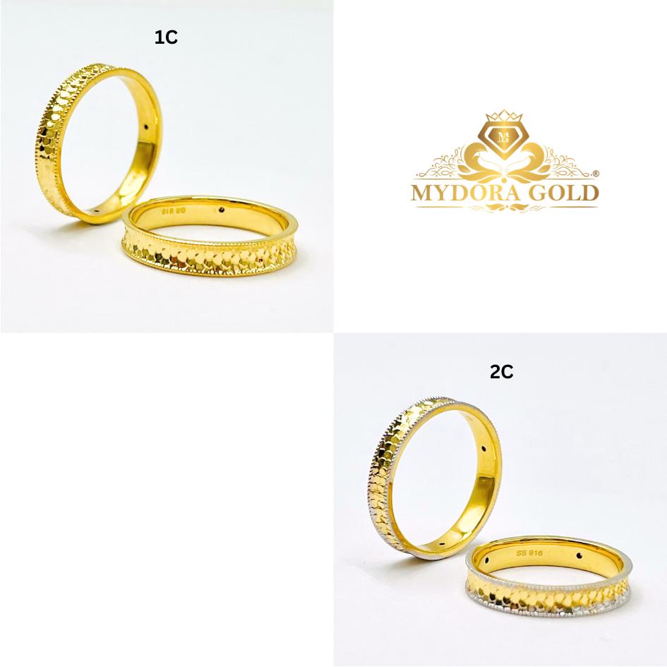 MYDORA Cincin Sisik Bling (5G) l EMAS 916/ 22K