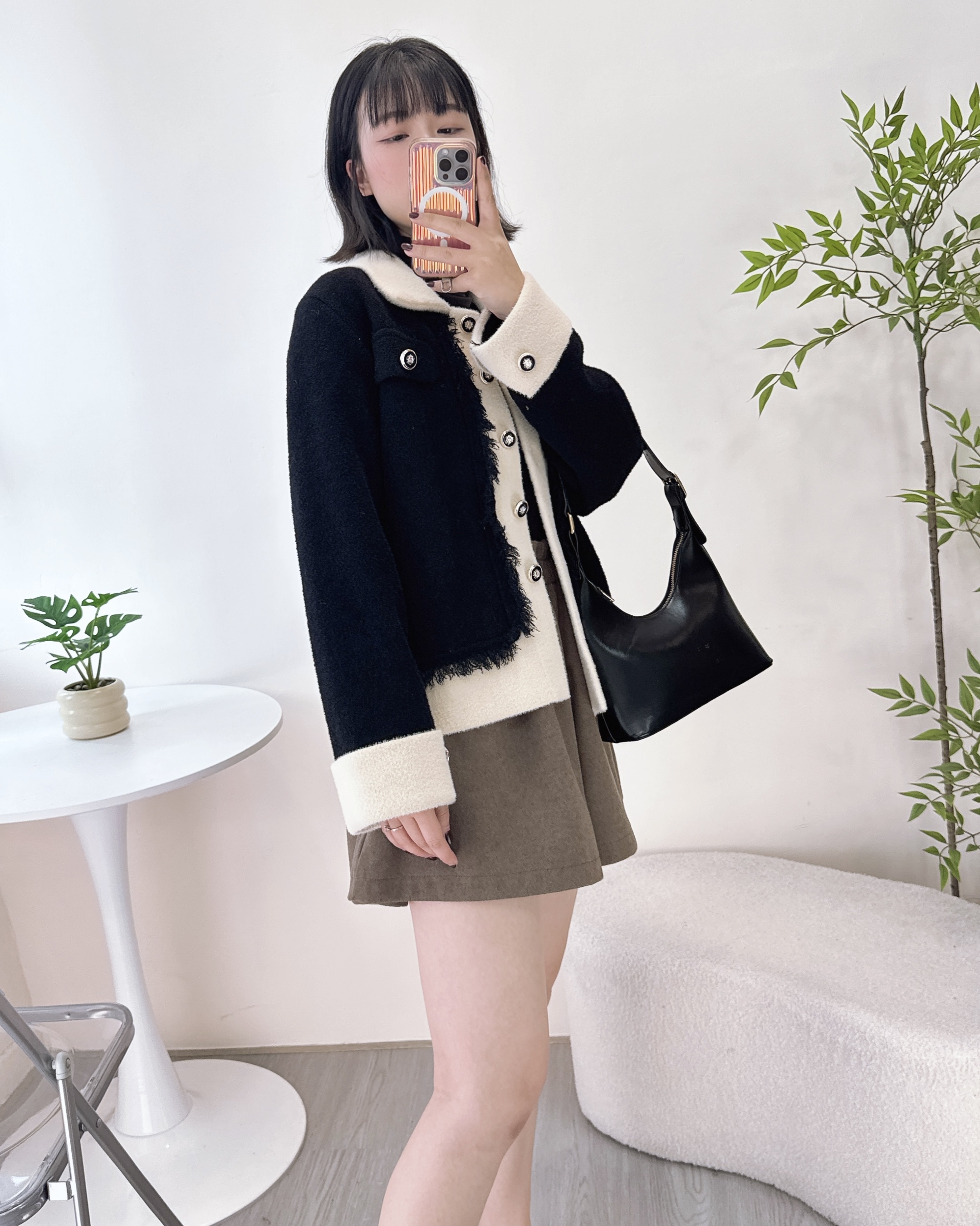 ESP-滑嘟嘟免燙水貂毛外套 3色