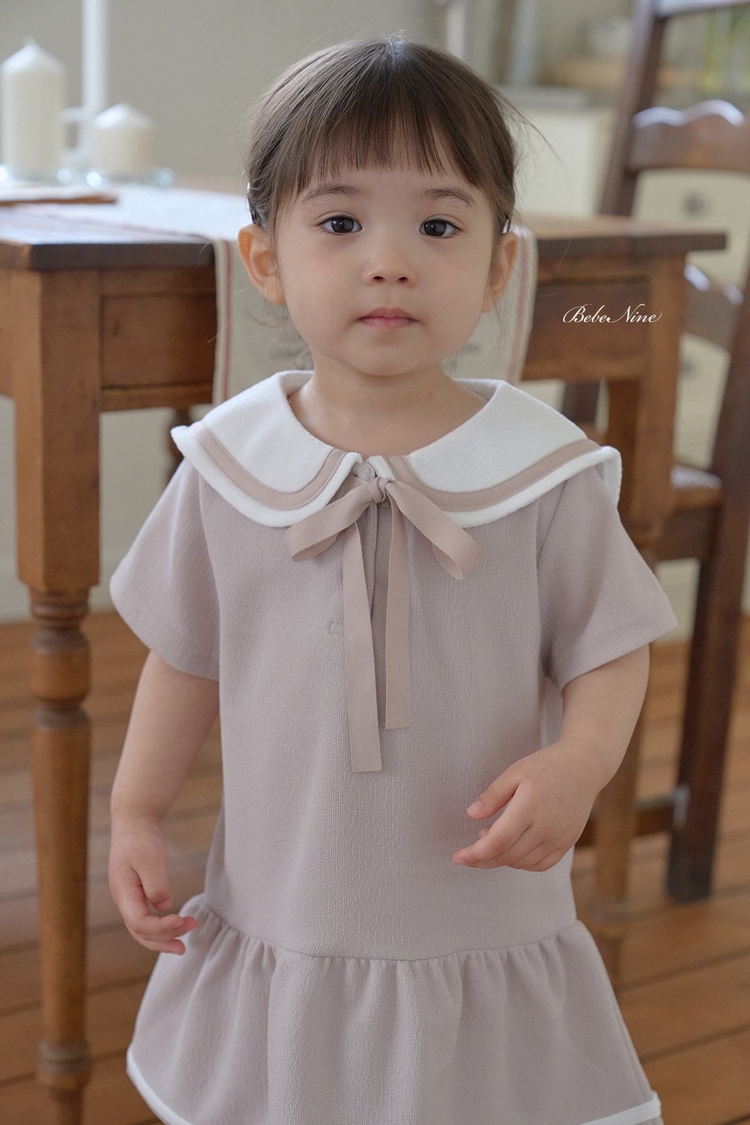 ☀️預訂 韓國直送☀️🇰🇷Bebenine三色海洋風水手領短袖連身裙