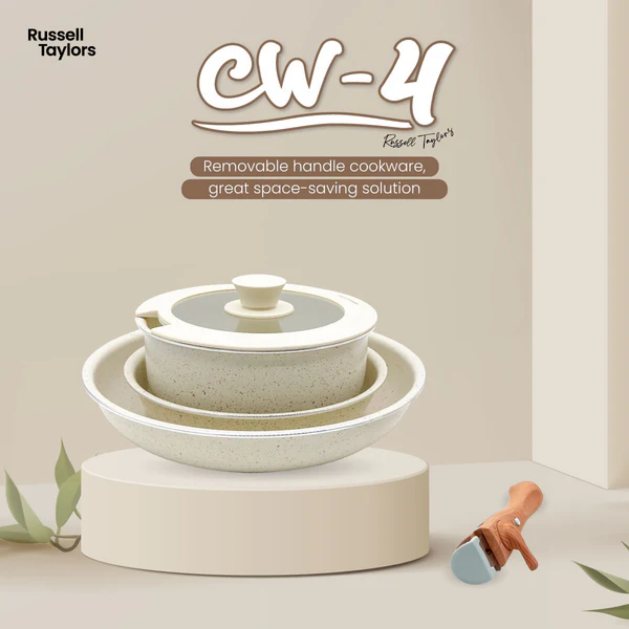 Russell Taylors Detachable Handle Cookware (CW-4)