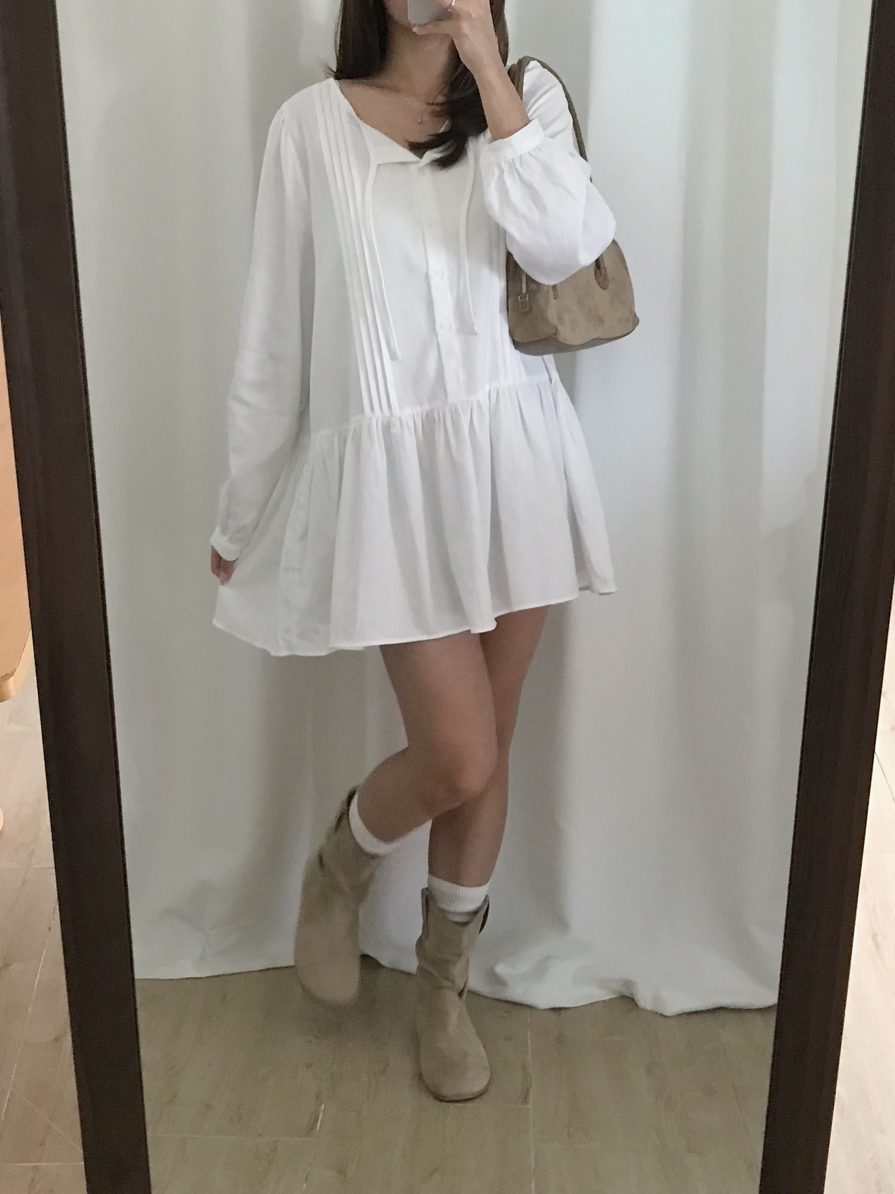 法式洋氣傘傘連身裙(兩色入)