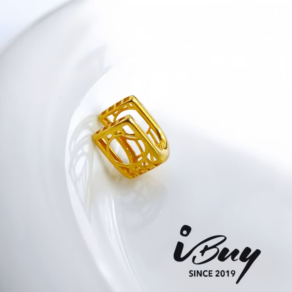 916 GOLD H ALPHABET CHARM BEAD 916 金 H 字母串咀