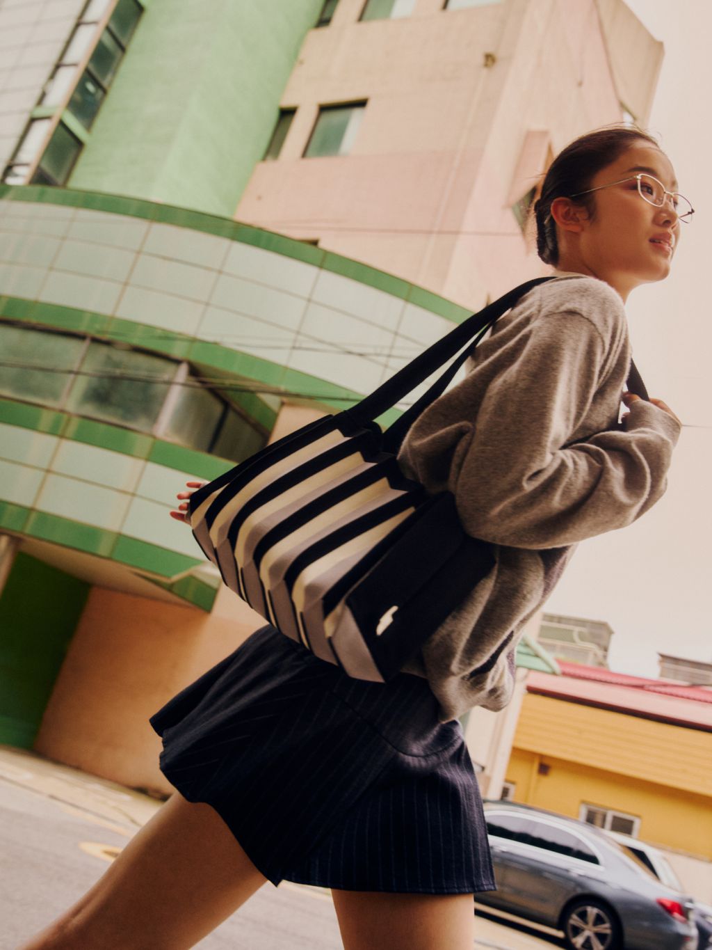 PLEATSMAMA New Mini 2 Way Bag 兩用購物袋 (Classic Black)