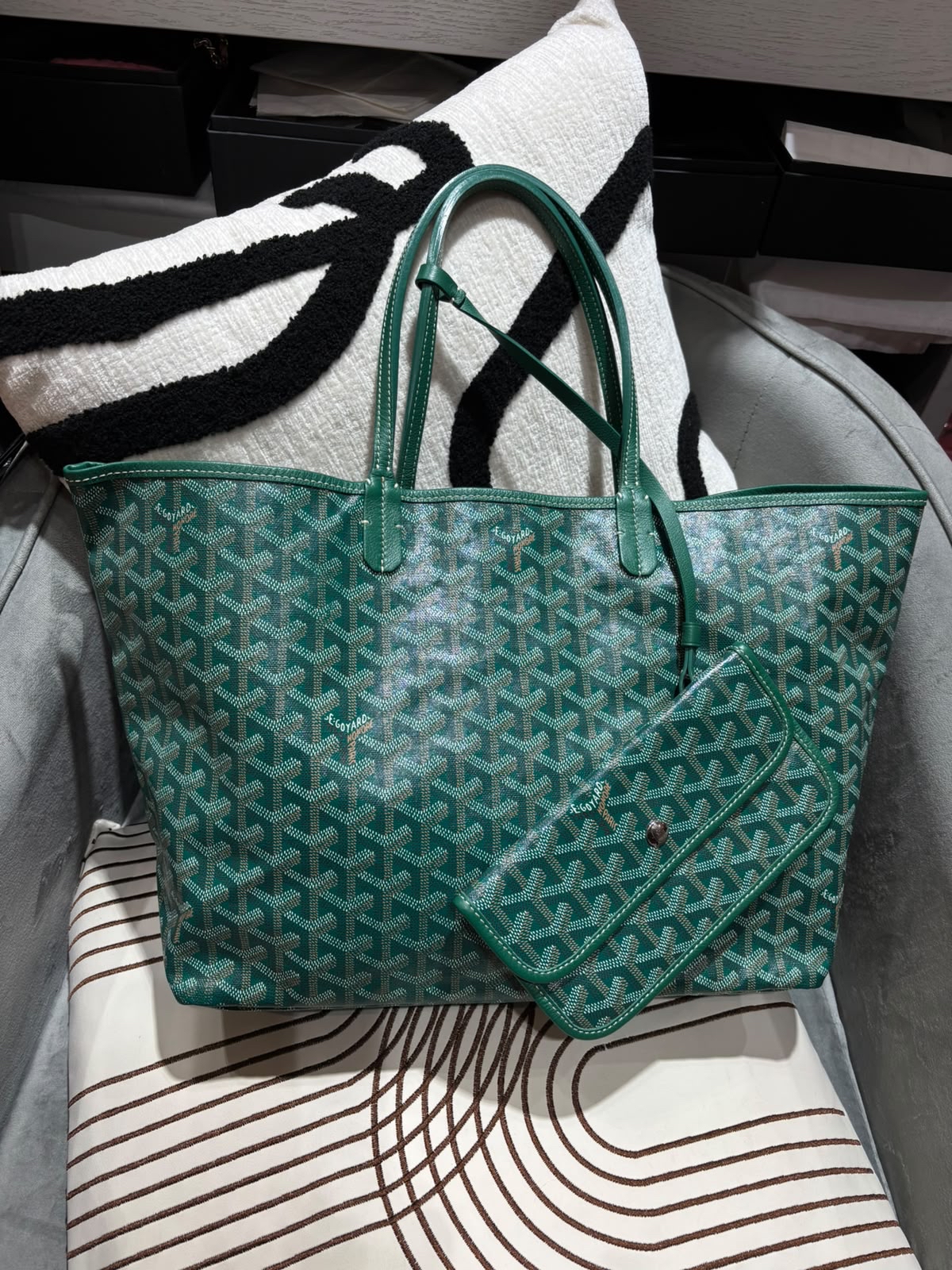 Goyard Saint Louis pm tote bag  100% Authentic, 95%New 