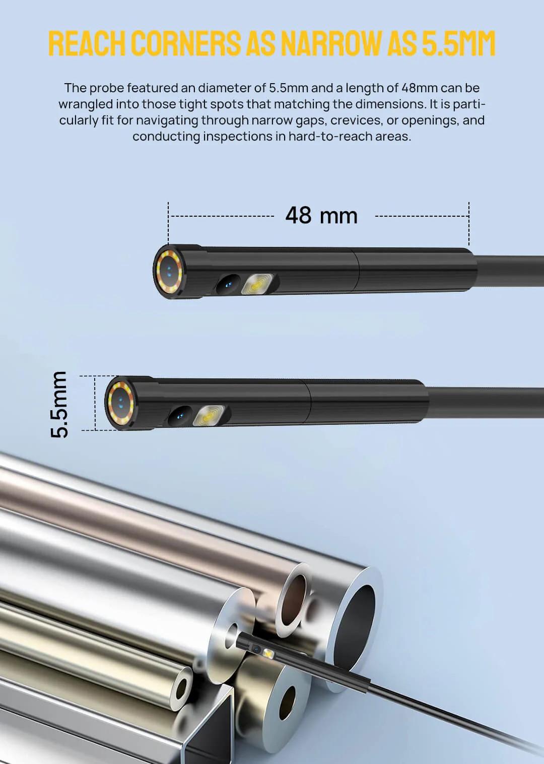 Ulefone uSmart E02 Endoscope 雙鏡頭內窺鏡