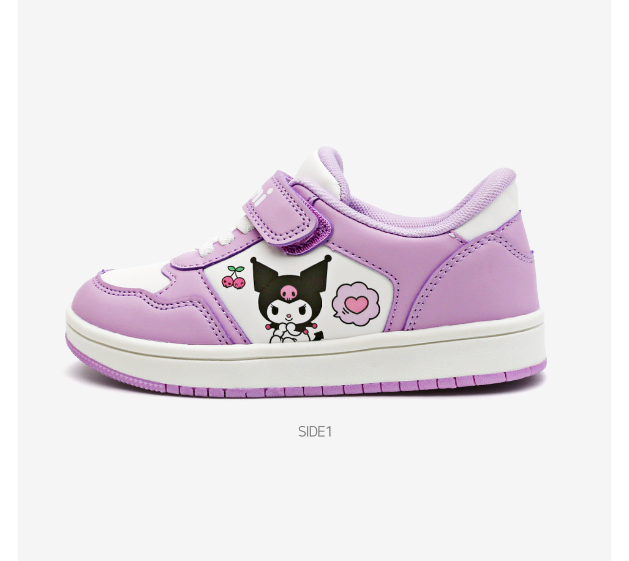 🇰🇷預訂 韓國直送🇰🇷Sanrio Kuromi人物印花魔術貼拼色波鞋