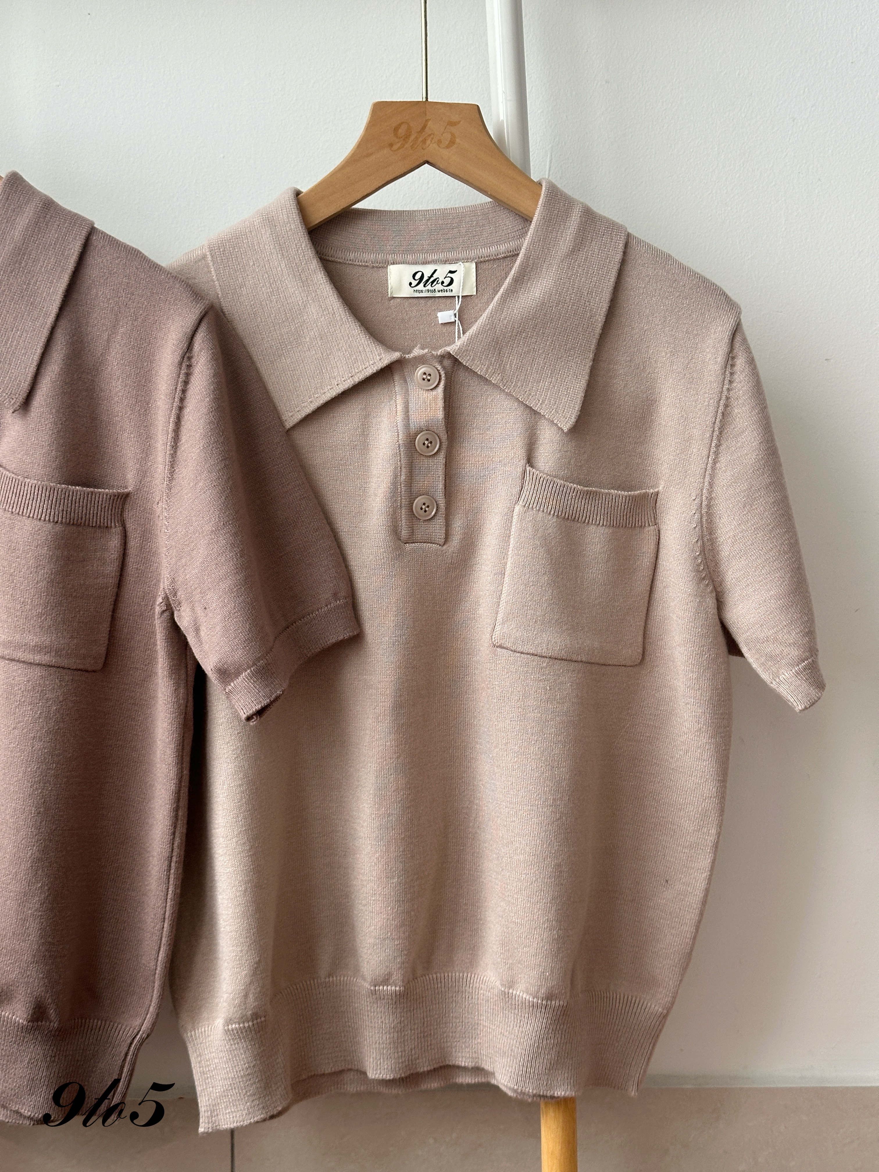T4332 Knit Polo Tee - 4 Colors 