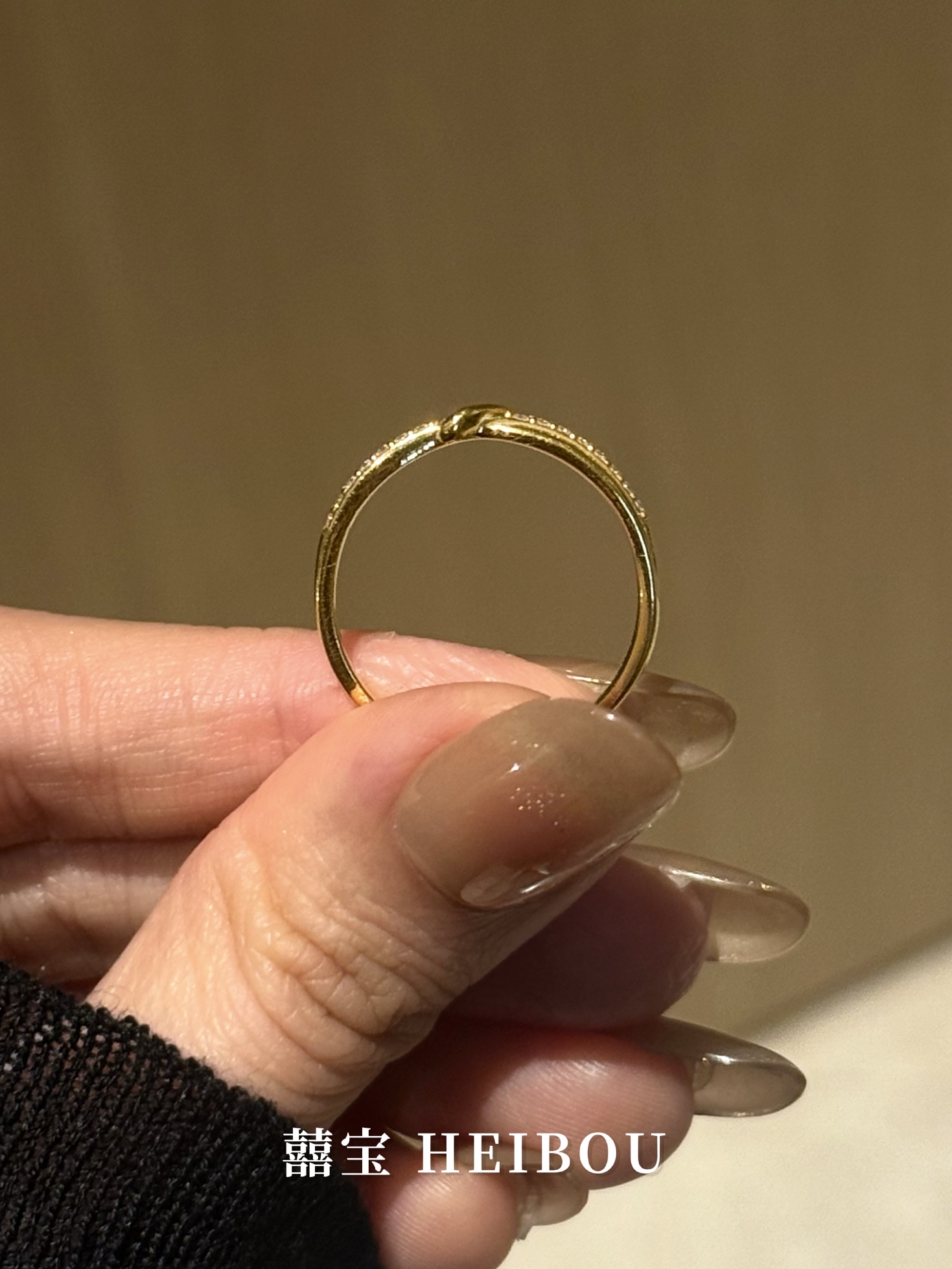 【6D镶嵌】点钻纽结戒指