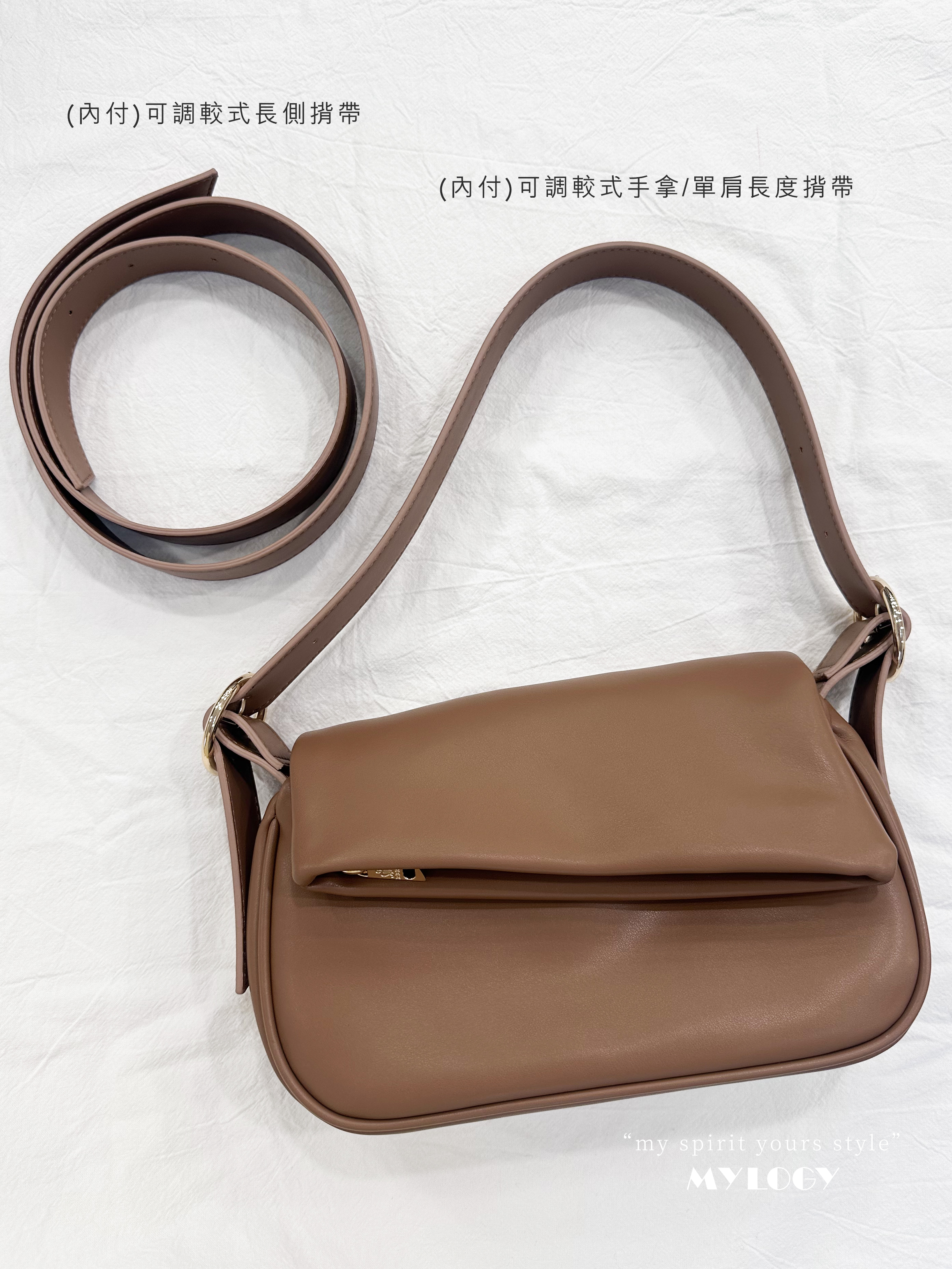 ＜港版STAND OIL．正宗香港製造包包＞ Sydney 2 ways 空姐包 (內付2種長度可調較式揹帶)