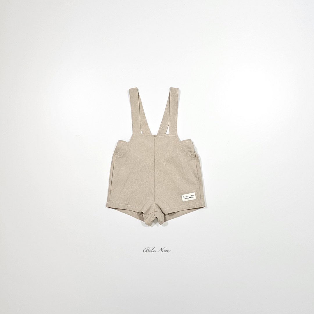 ☀️預訂 韓國直送☀️🇰🇷Bebenine兩色標籤純棉吊帶連身短褲
