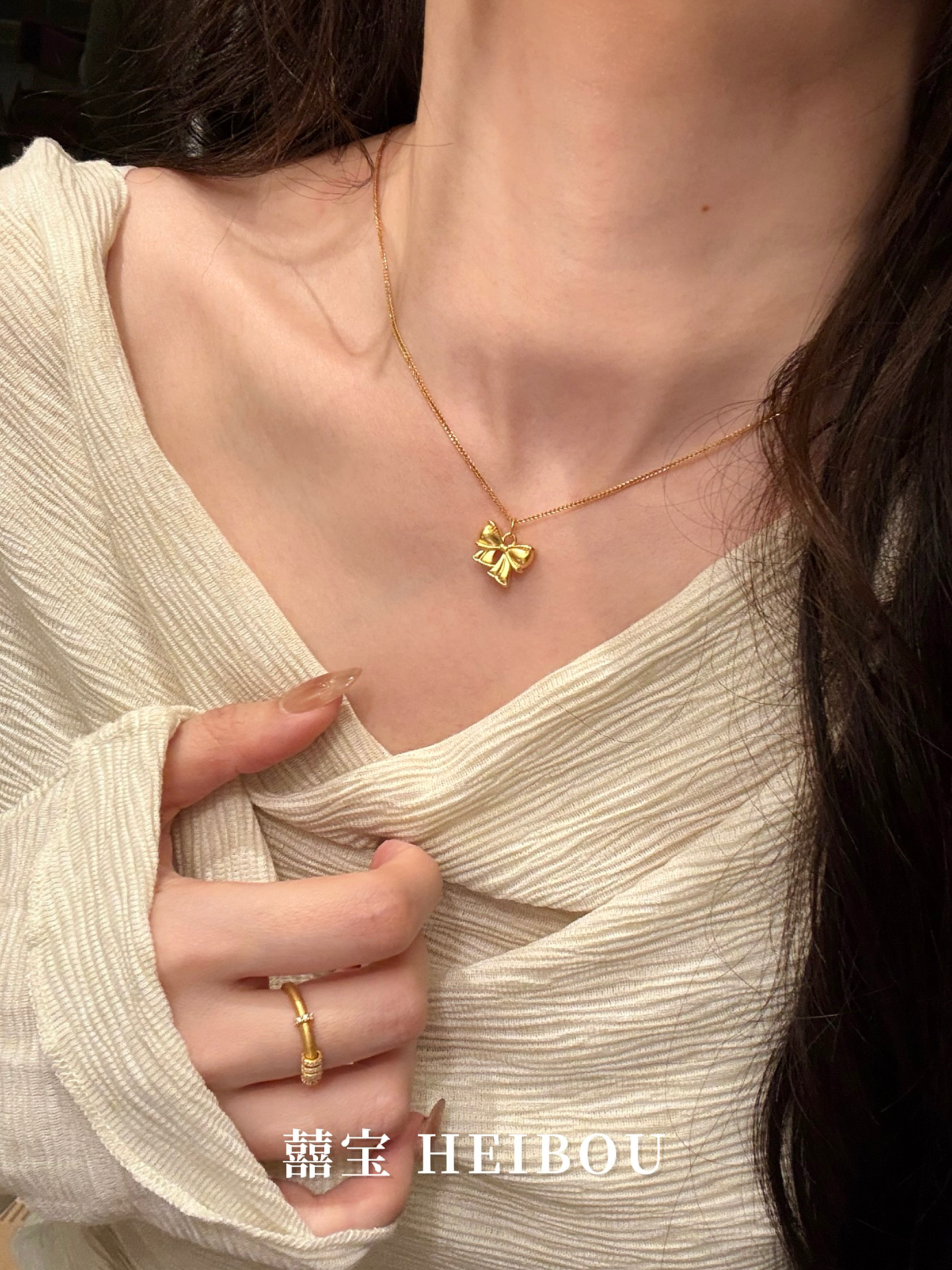 【无氢款】蝴蝶结吊坠