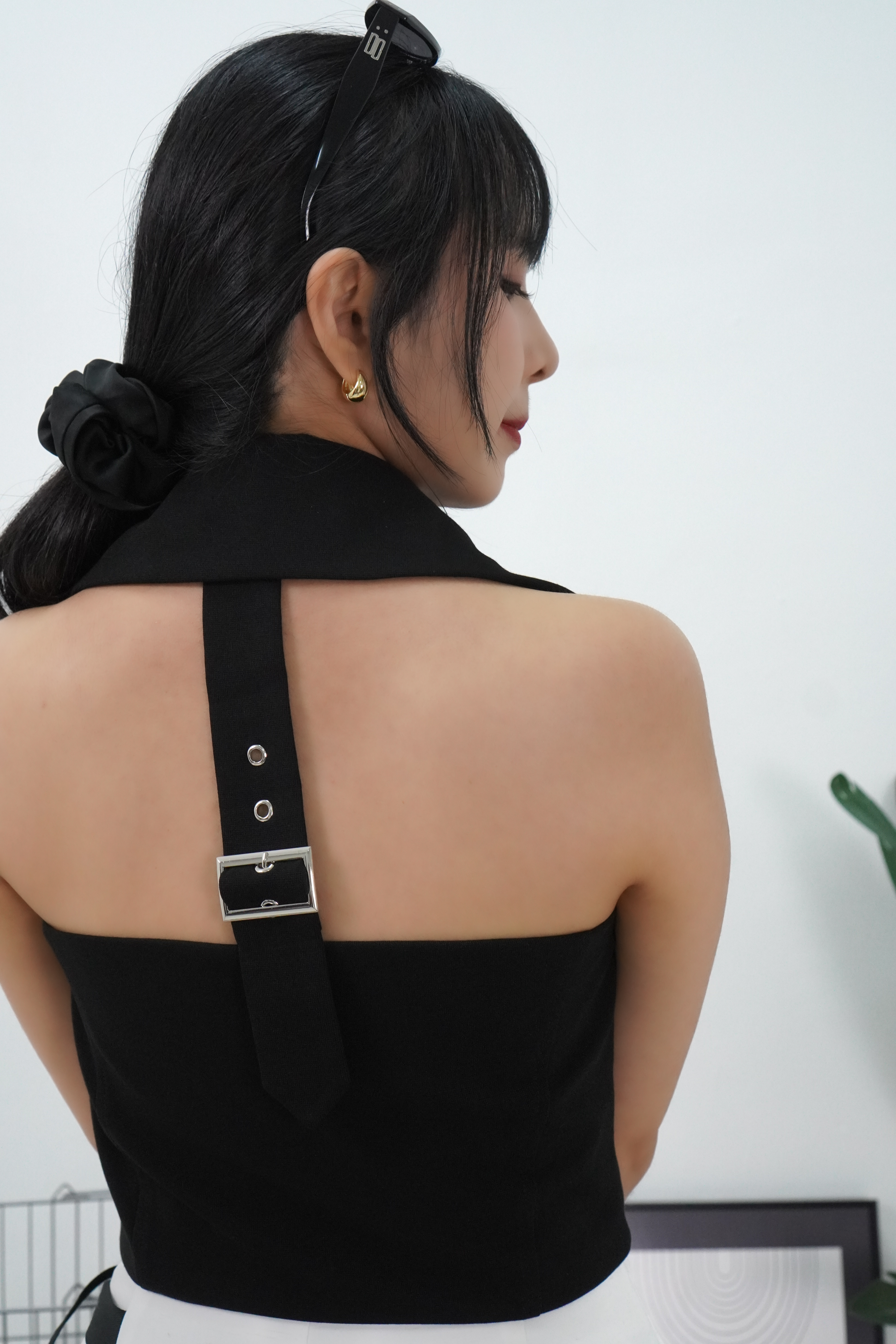 【设计师款】拉链翻领背心 