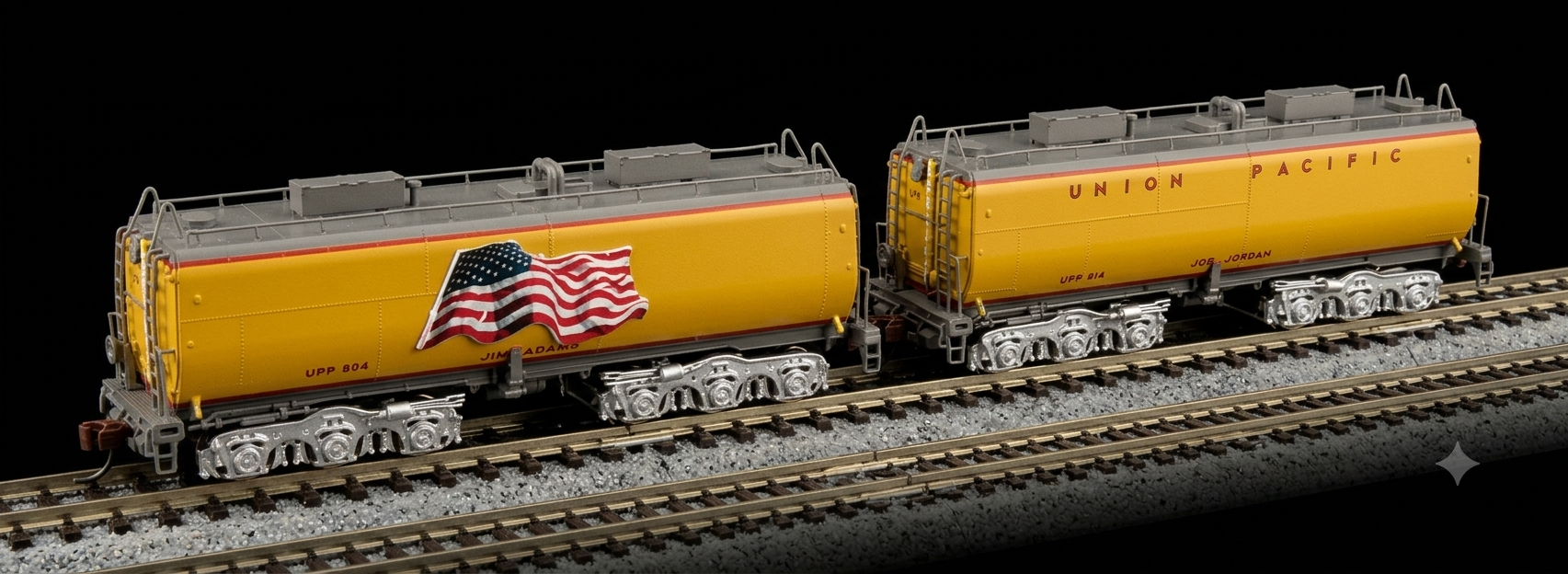 Scaletrains N （1：160） Union Pacific Late Steam Excursion Water Tender Set (配置模擬及數碼燈光效果）