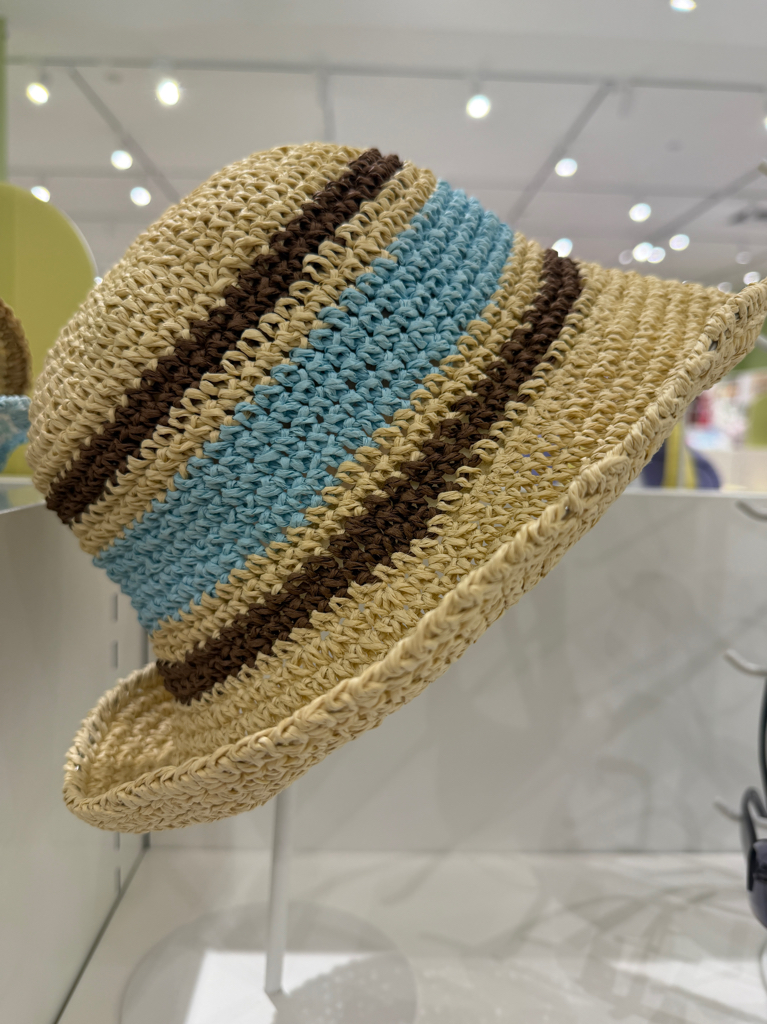 Colorful Mixed Yarn Straw Hat