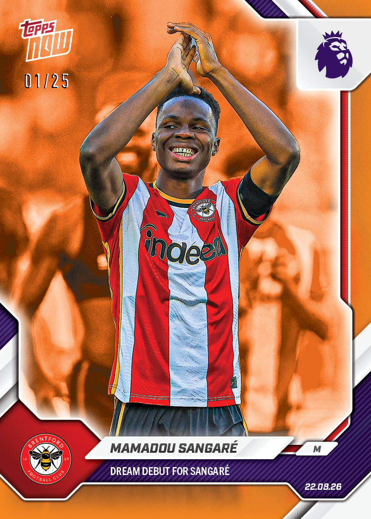 Mamadou Sangare - 2026/27 Premier League Topps NOW® #2 紀念卡【團購】