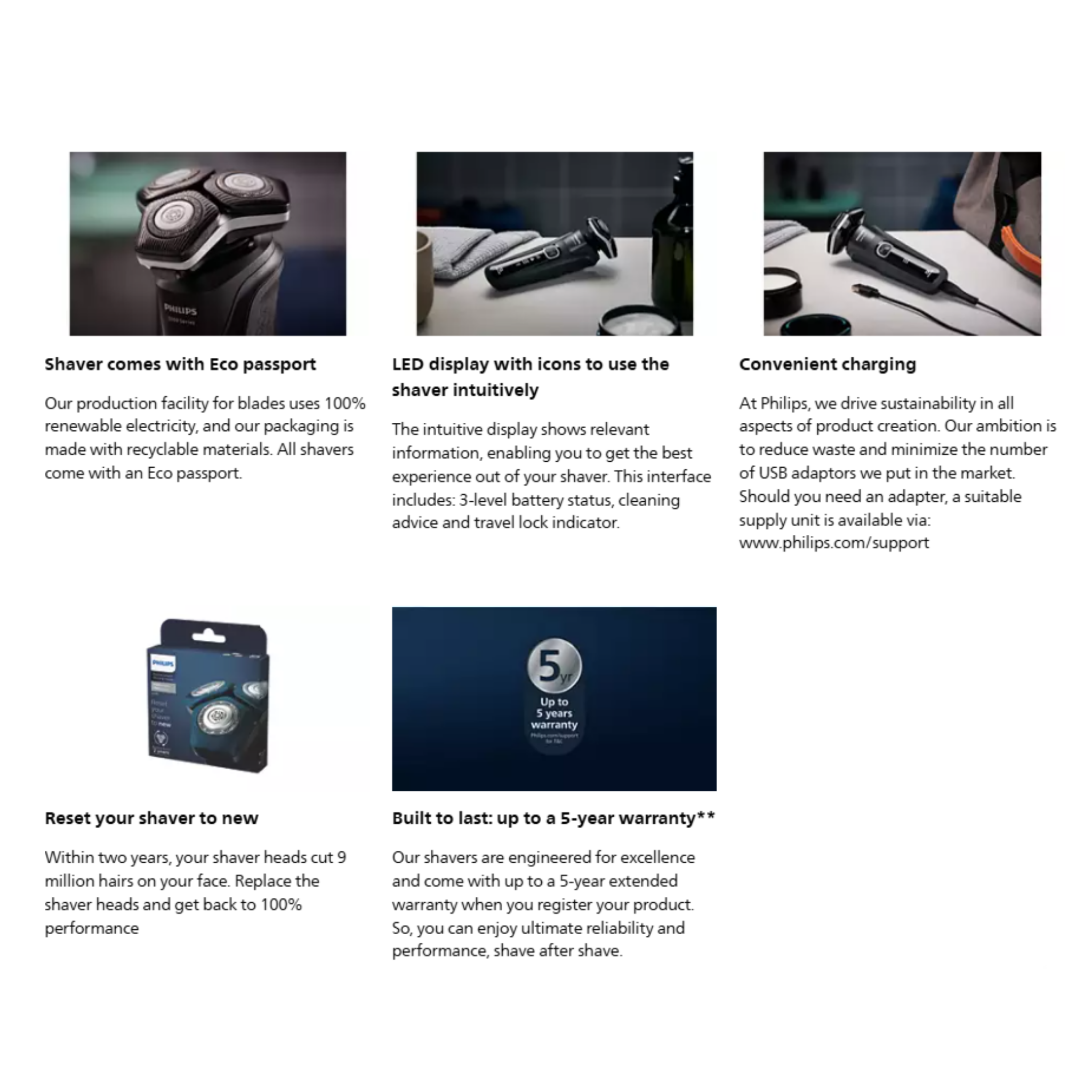 Philips Series 5000 Wet & Dry Electric Shaver (S5898/17)