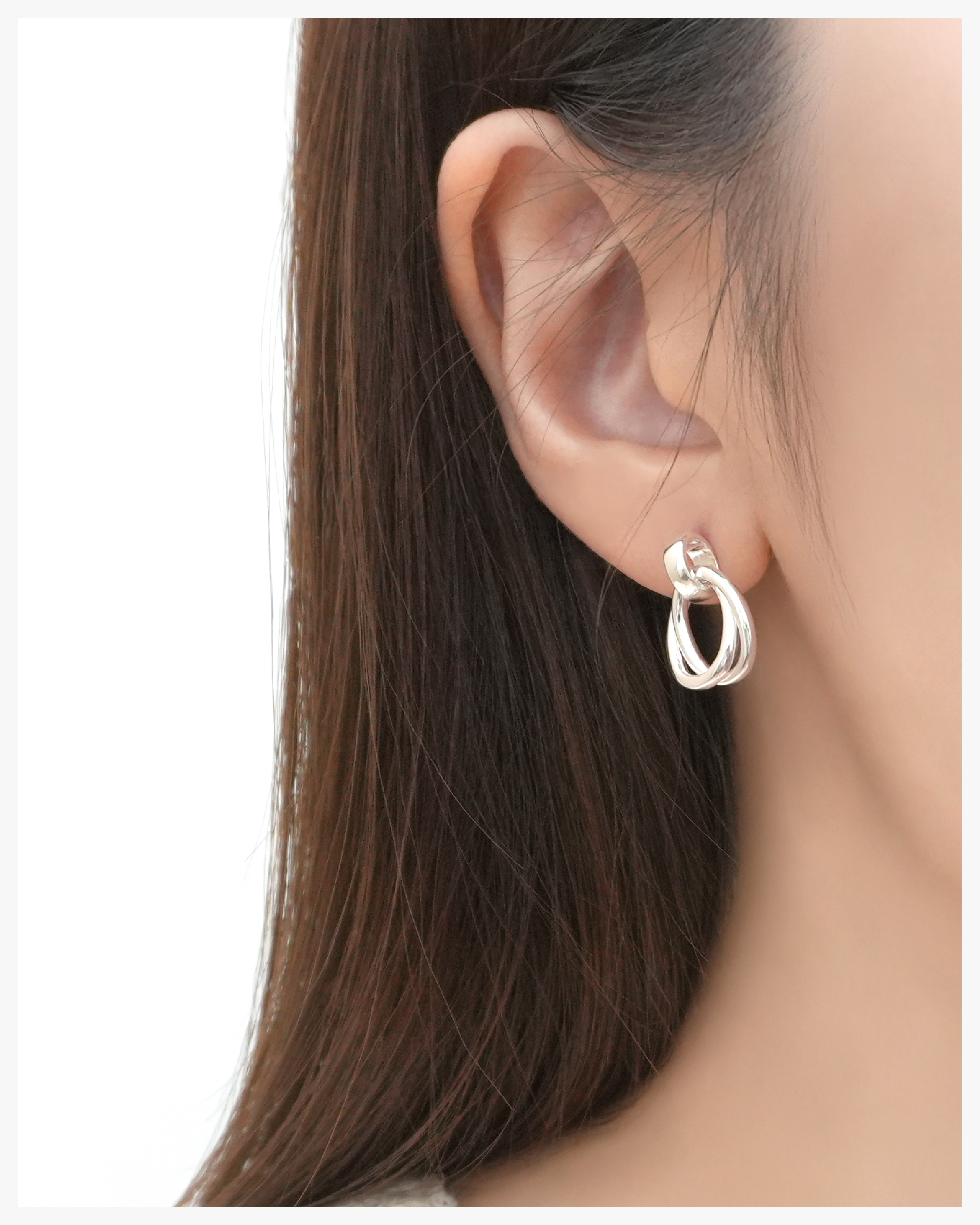 Minimalist lnterloop Earrings