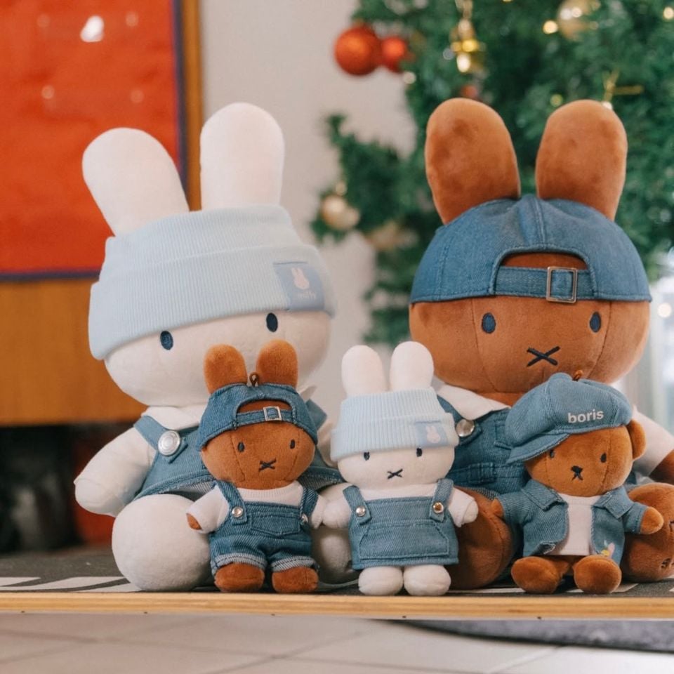 救救3小兔B行動 新登場 [韓國直送] Miffy in Seoul 牛仔公仔/掛件匙扣