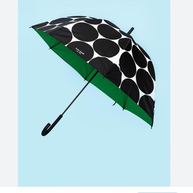 Kate spade 大波點長柄手動雙層雨傘 $125/把