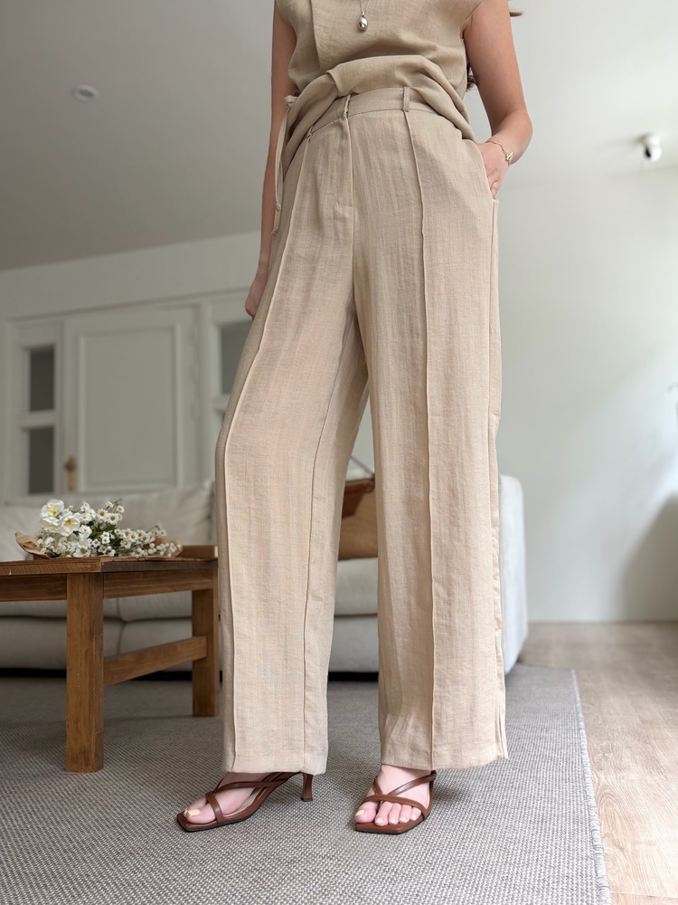 The Fine Linen Summer Set (Beige)