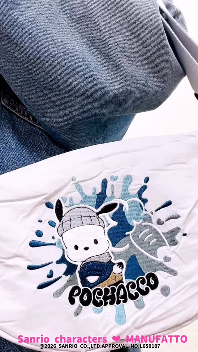 【⭐訂購⭐】 🇯🇵日本直送 🌀#SanrioCharacters 刺繡圓形單肩包［5款選］🌀[EKJD-0260][260311]