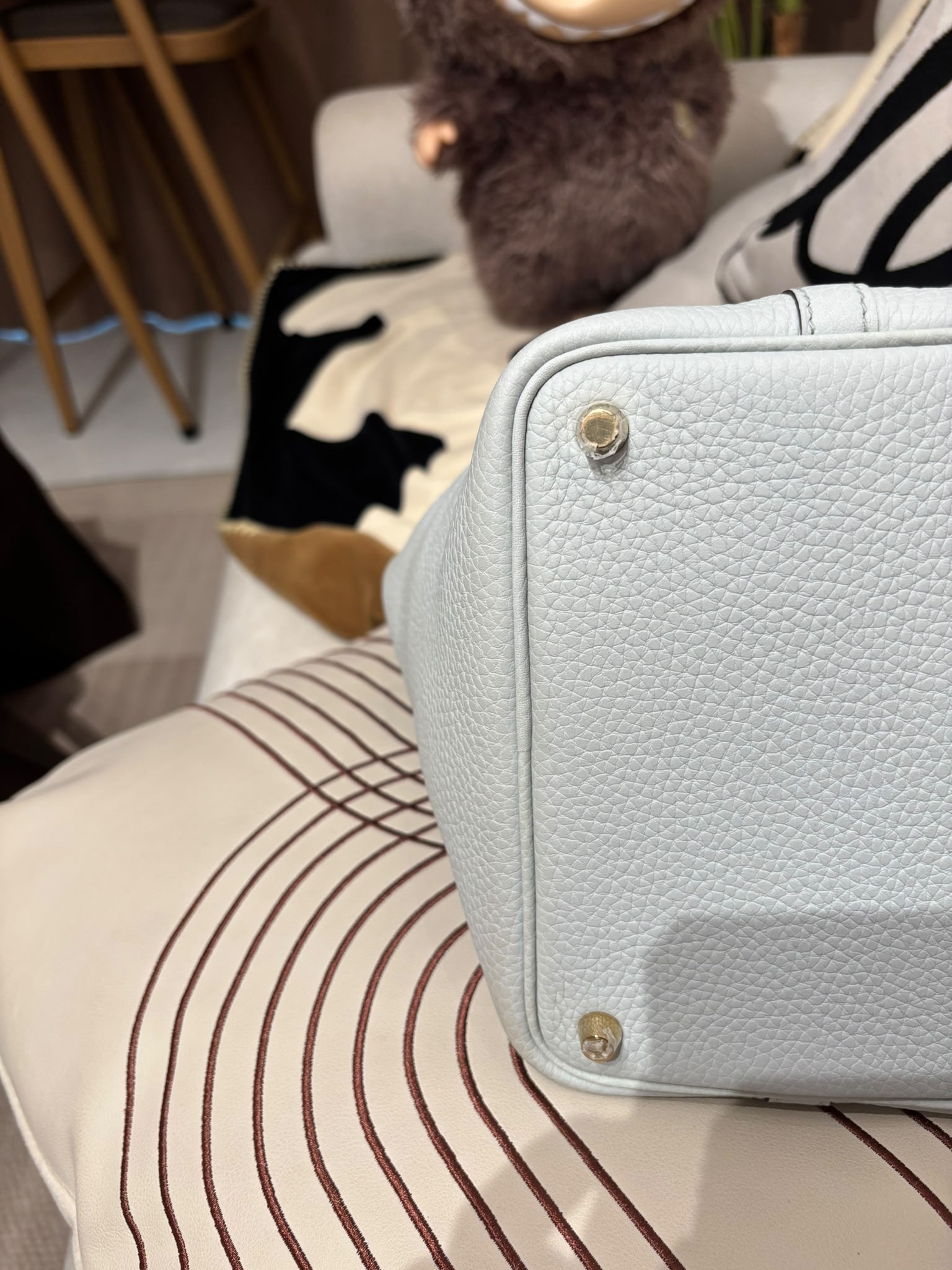 Hermes Picotin 18 Stamp B 聖杯藍金扣 100%Authentic, 95%New ✅Key Lock✅Dust bag