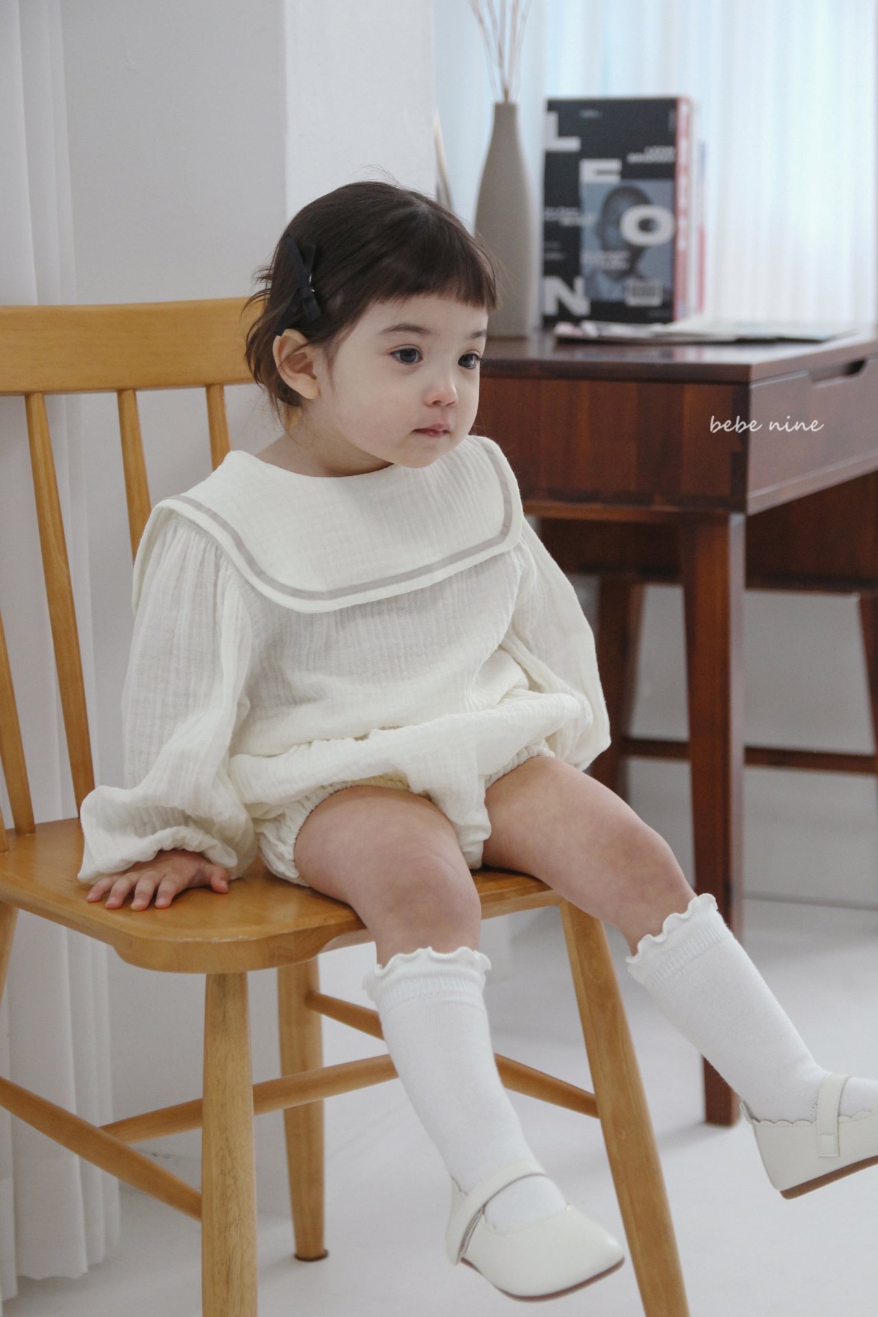 🌸預訂 韓國直送🌸🇰🇷Bebenine三色方型水手領上衣燈籠褲套裝