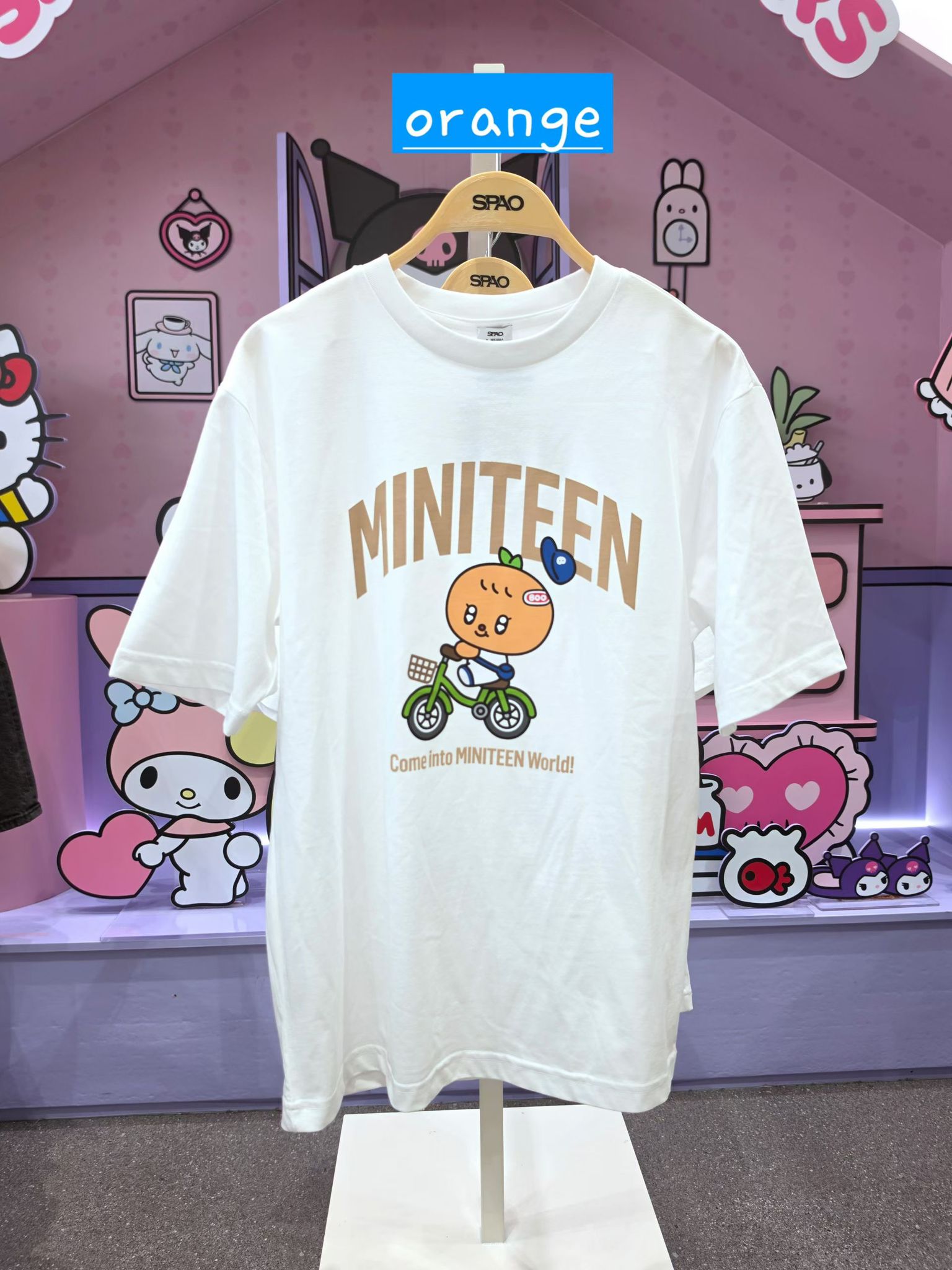 <預訂第二團>🇰🇷🎤SPAO🎤miniteen同款T-shirt截止日期：4月18日星期六