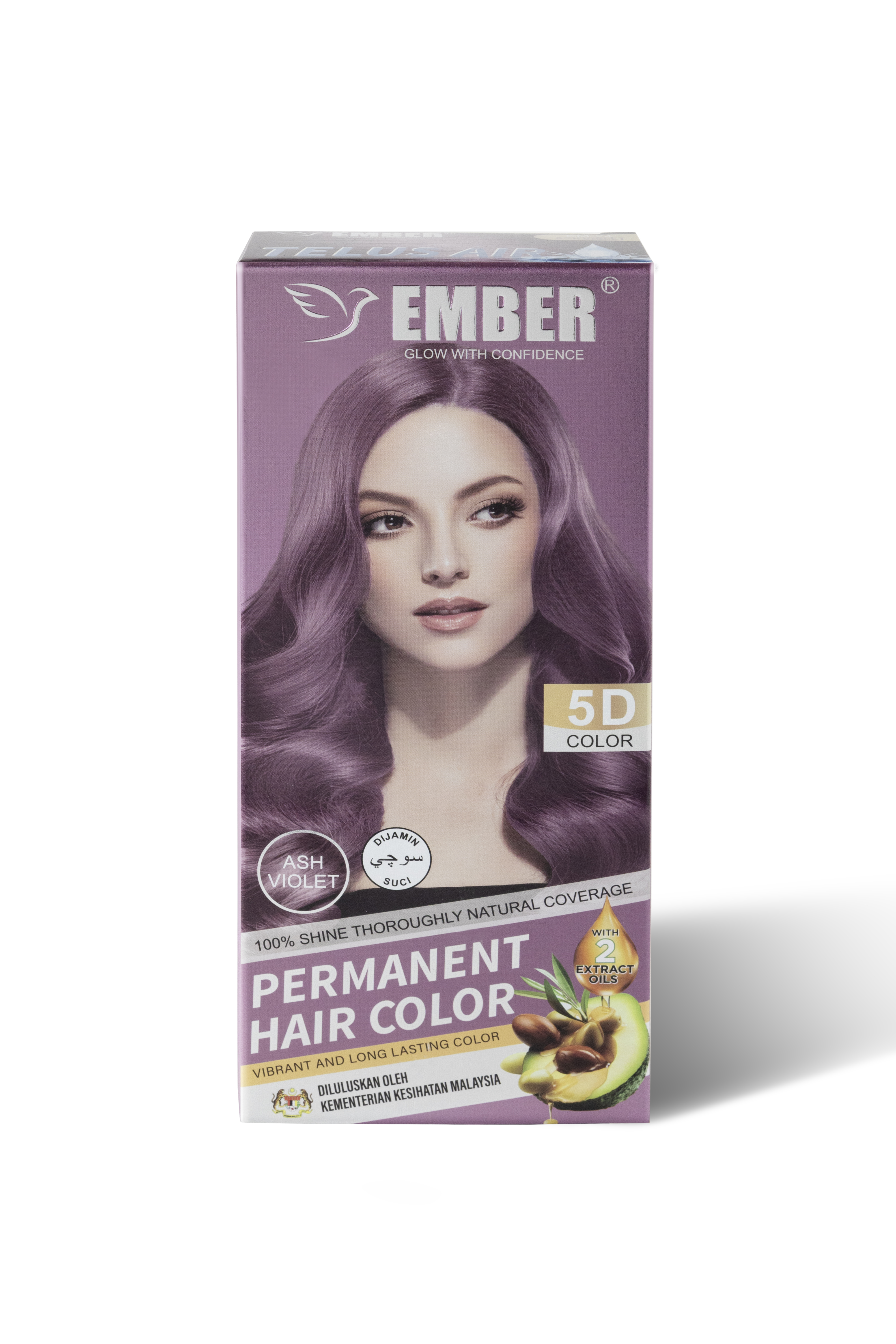 EMBER Permanent Hair Color 60ML / EM-24/ ASH VIOLET