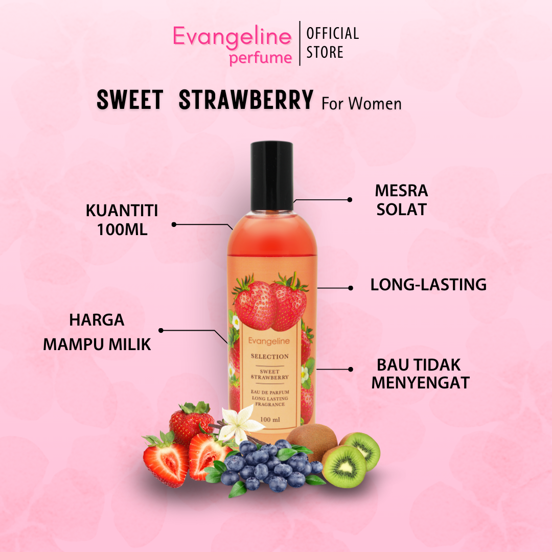 Evangeline Perfume - Sweet Strawberry 100ml