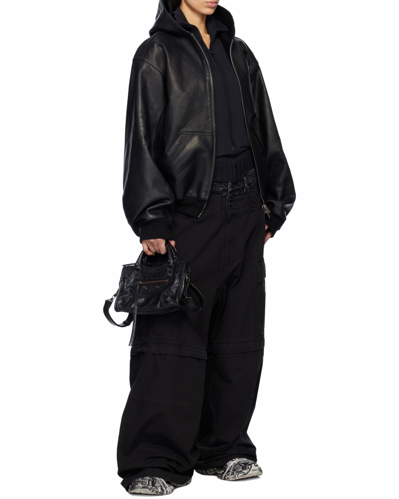 Balenciaga 女士 Le City 迷你拉鍊單肩包均碼碼MINI、23.8cm*6.3cm*16cm