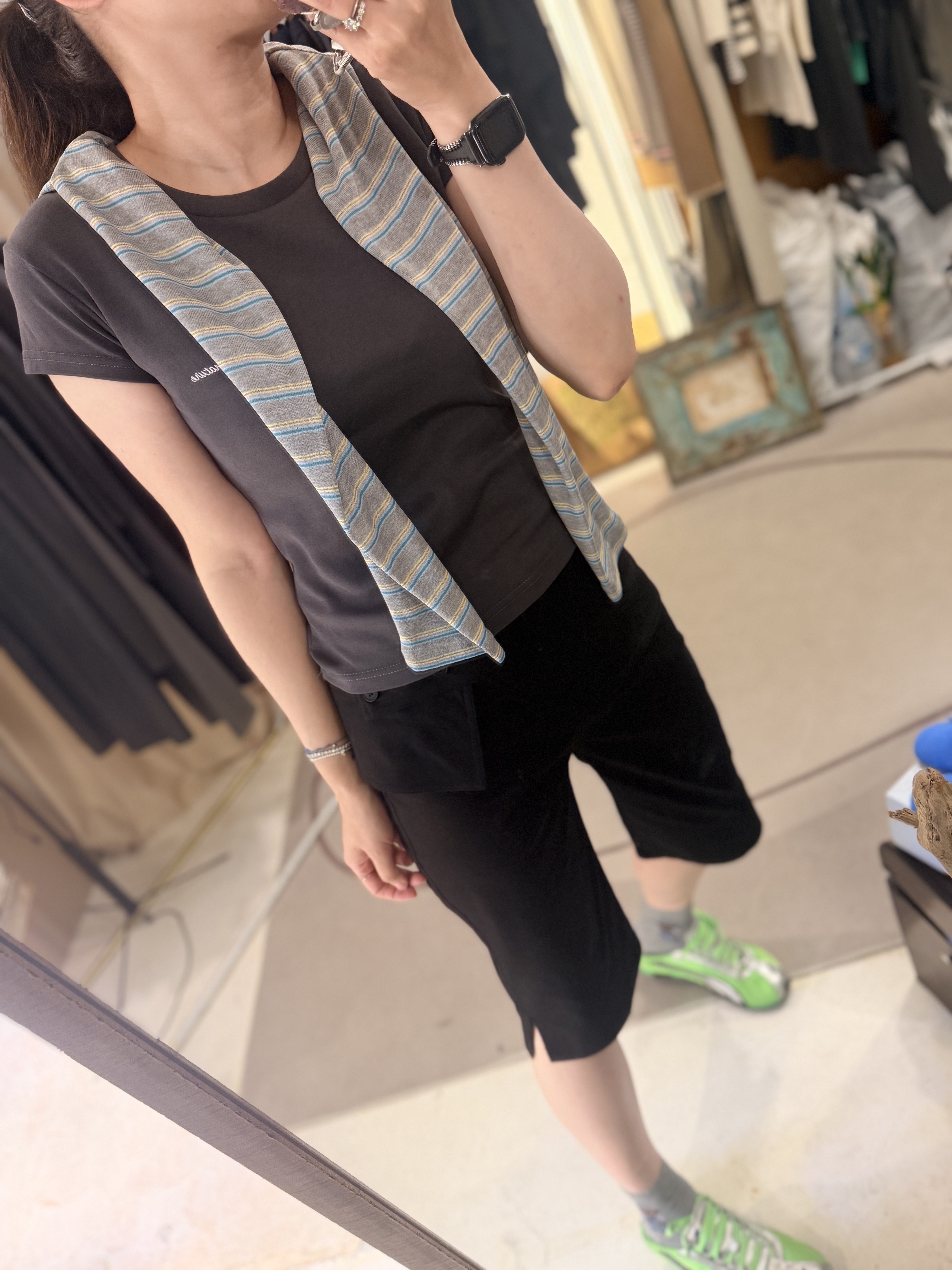Colourful cardigan