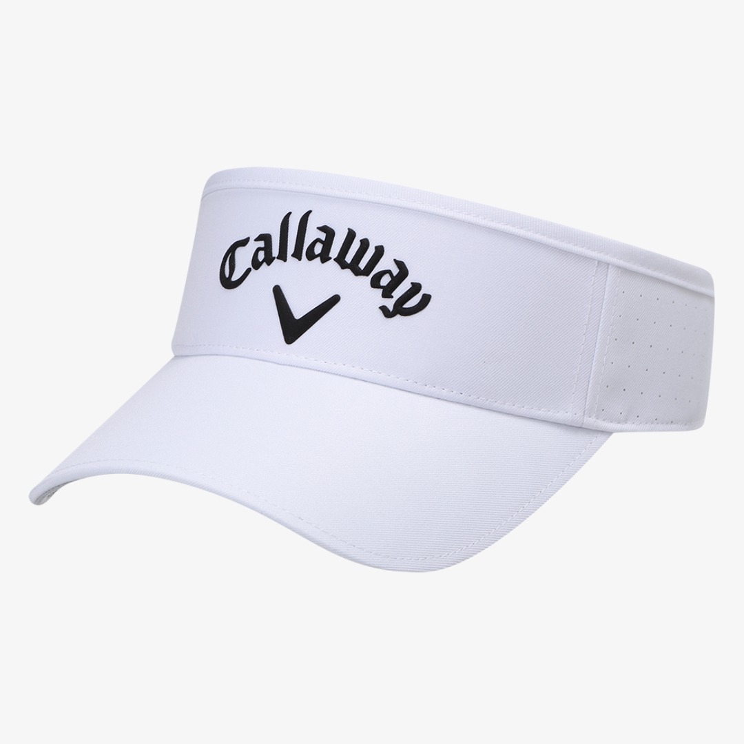 CALLAWAY 男士無頂球帽 LAZER VISOR - 白