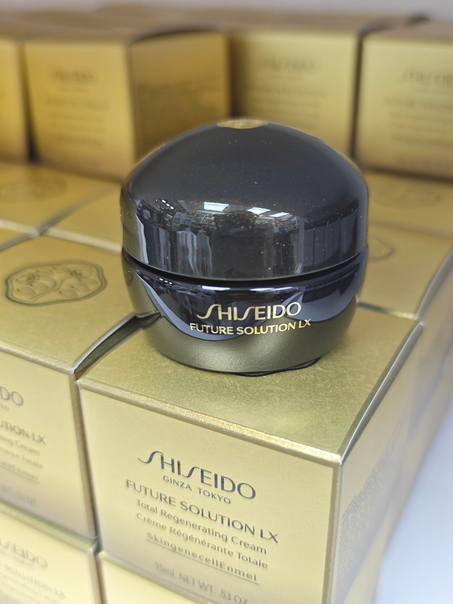 Shiseido 資生堂頂級「時光琉璃禦藏夜用面霜晚霜」15ml（Future Solution LX Total Regenerating Cream）15ml 奢華中樣