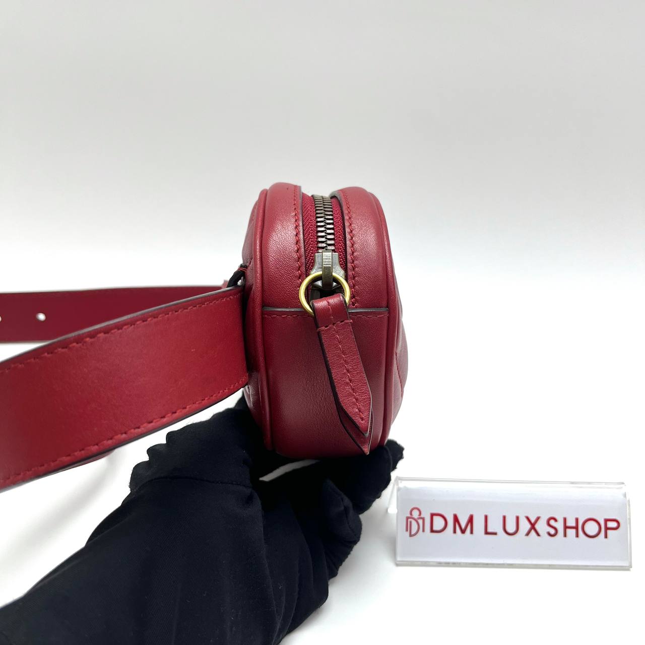 Gucci Red GG Marmont Belt Bag (85cm)