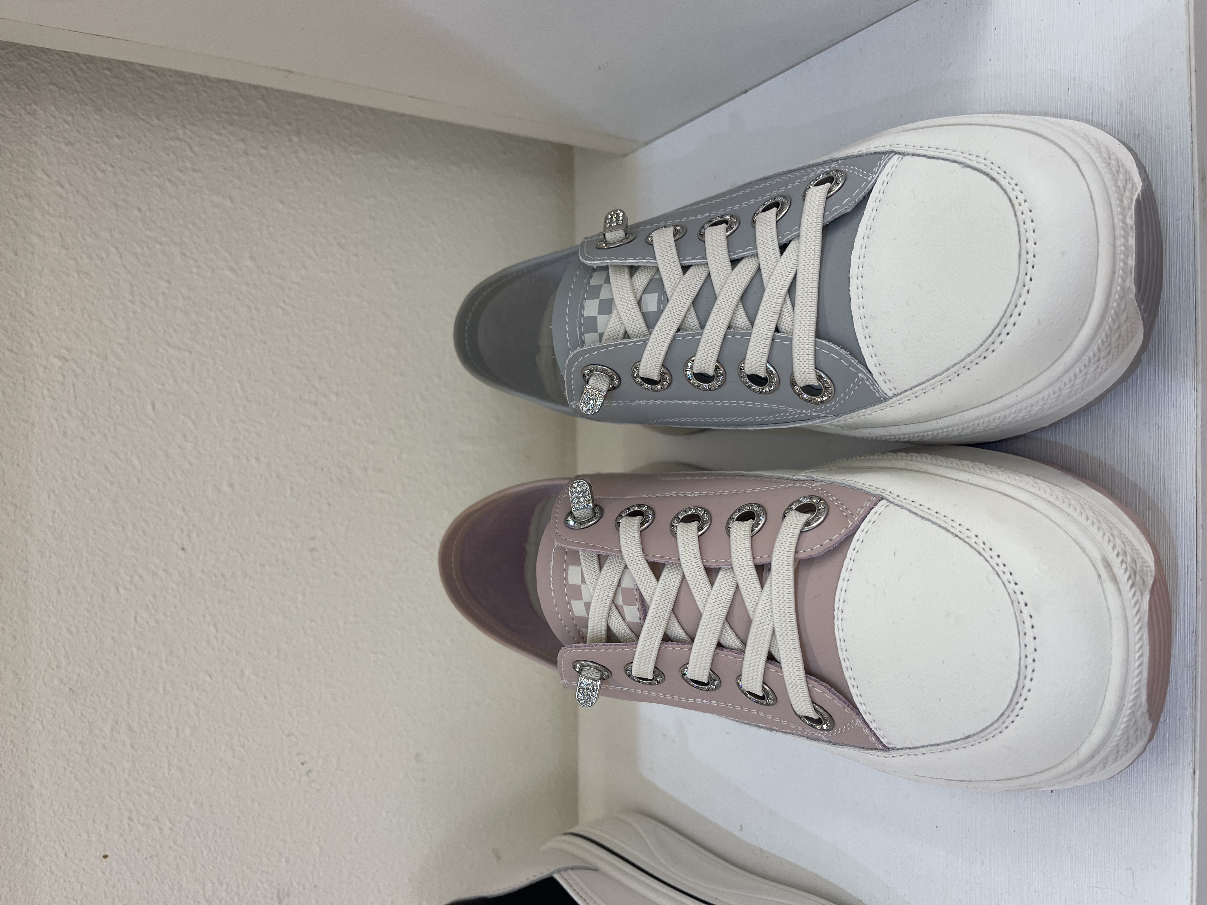 厚底軟皮帆布鞋