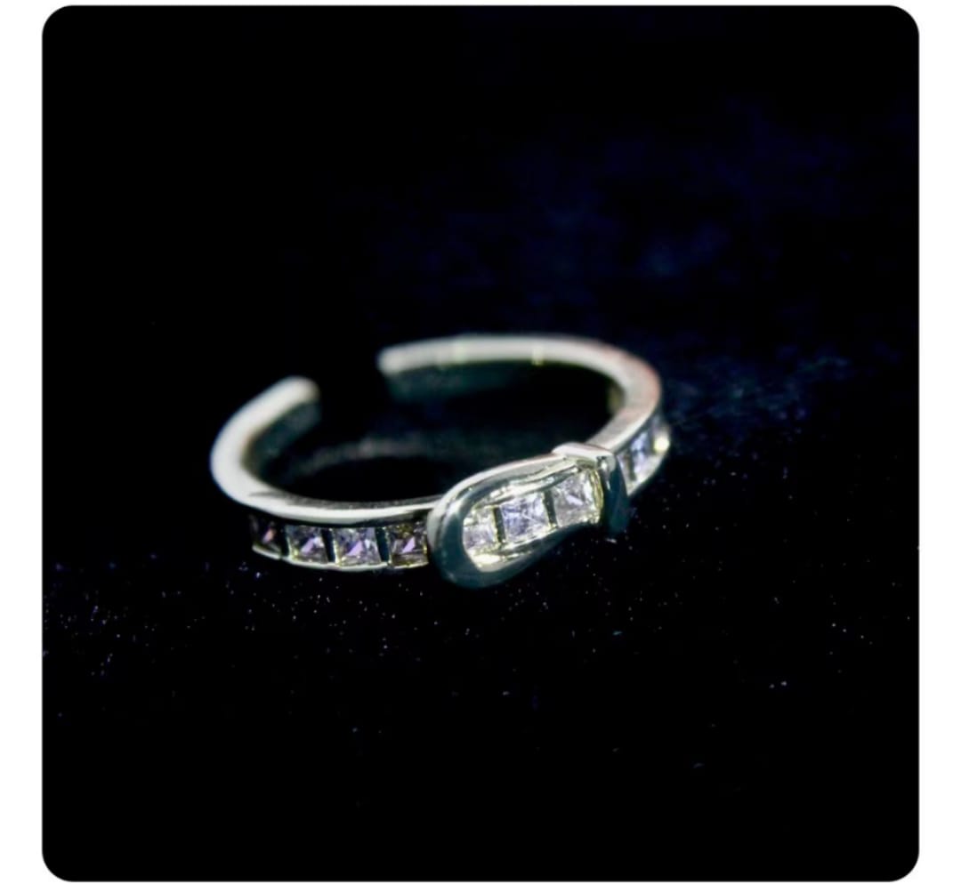 铜镀真金保色开口可调节戒指