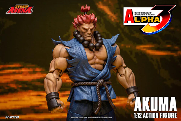 🧲預訂26年第4季：STORM ARENA 1/12 豪鬼 街頭霸王 Zero 3 可動figure STREET FIGHTER ZERO 3 - GOUKI
