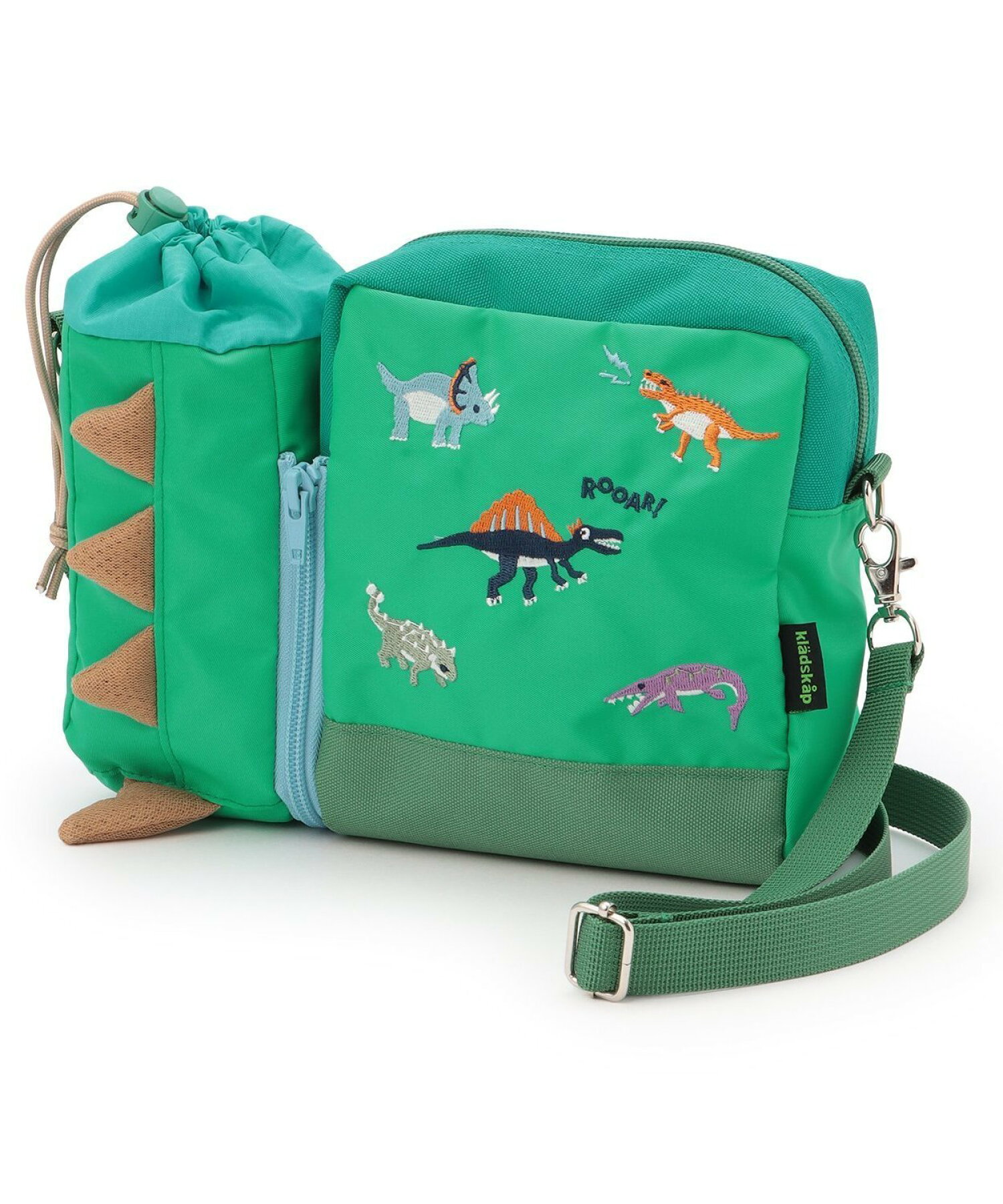 🆕【⭐訂購⭐】日本直送 🇯🇵🌀kladskap 恐龍刺繡 單肩包+水壺袋 套裝［2款選］🌀[ELBD-0083][260310]