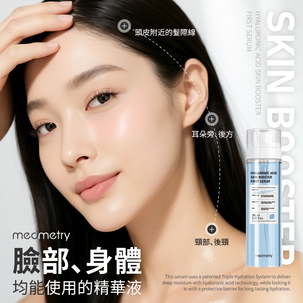 YW260518 - Medimetry® 3重高效保濕微分子玻尿酸精華 100ml
