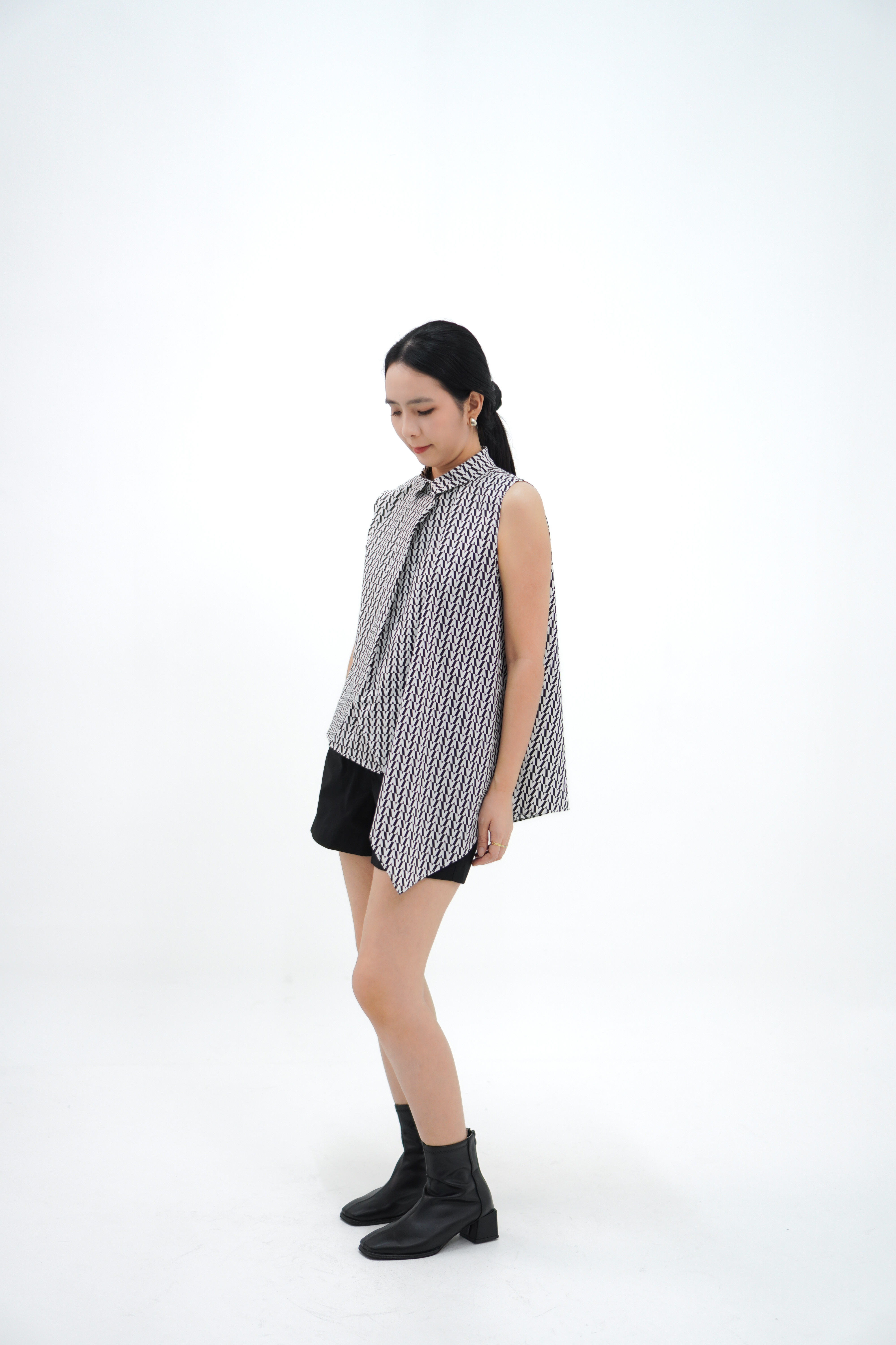 【设计师款】立领不规则衬衣