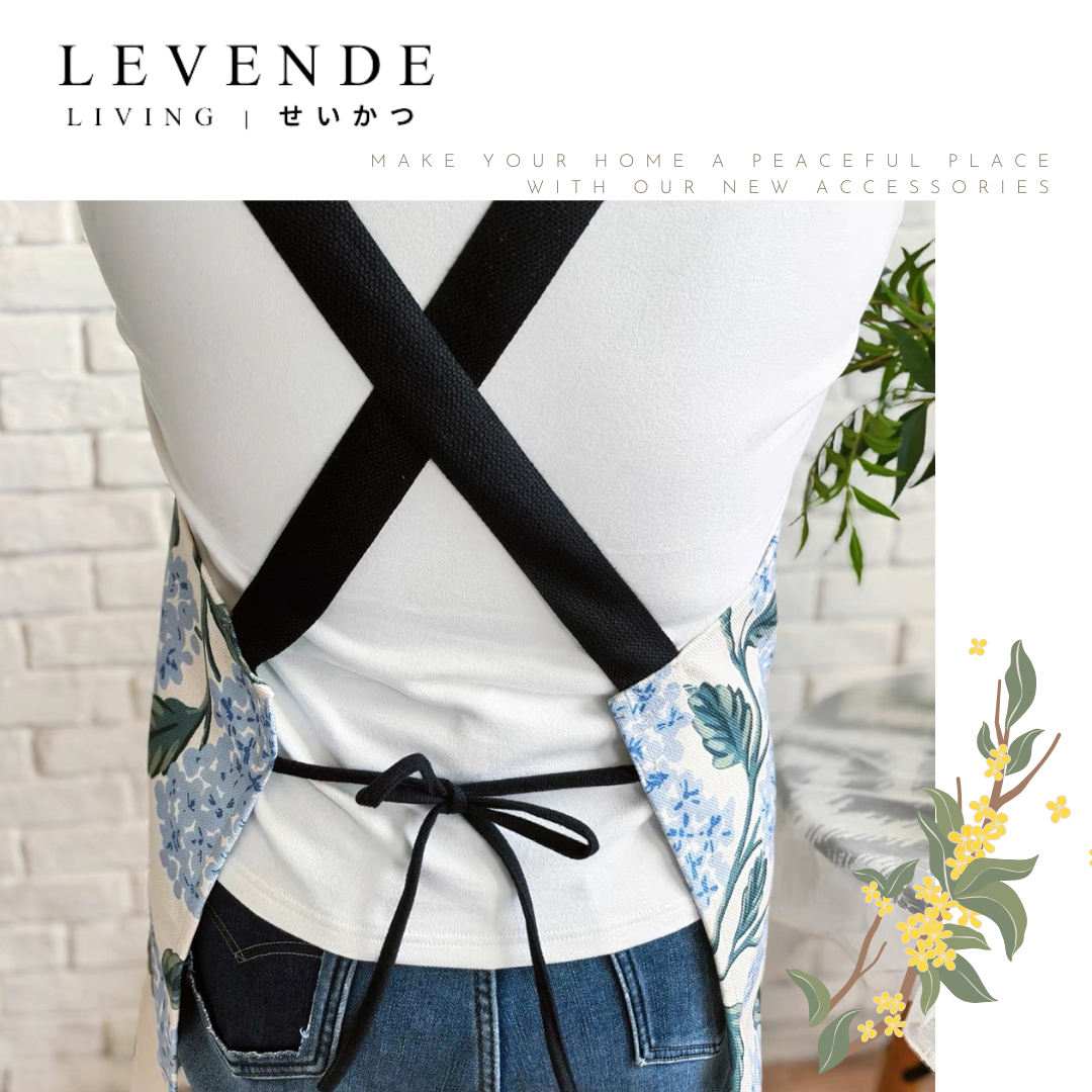Levende北歐簡約繡球花圍裙