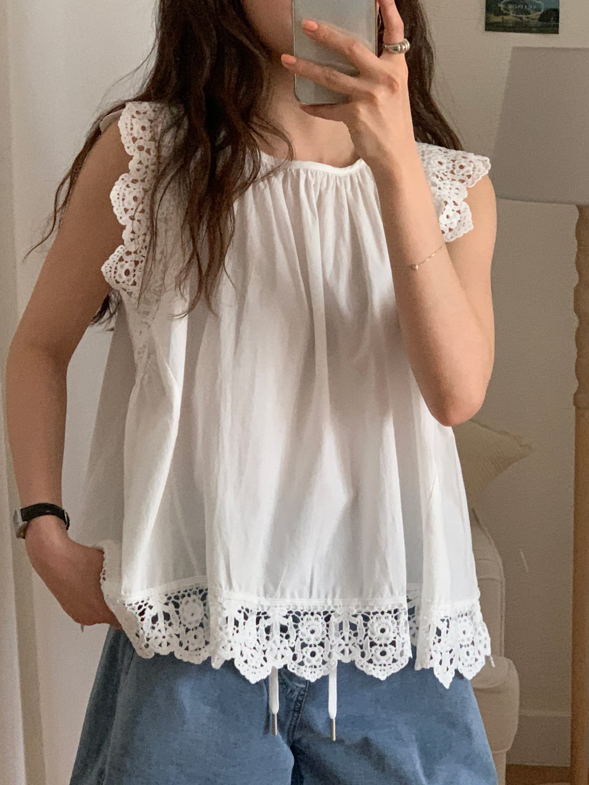 CT9 蕾絲飛飛袖背