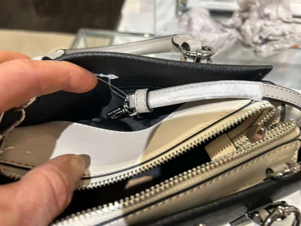 香港現貨-Michael Kors Outlet Marilyn Saffiano Leather Messenger Bag Black Multi