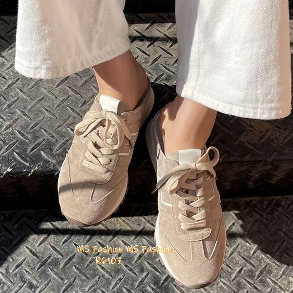 R6107 韓國🇰🇷真皮後拖sneakers