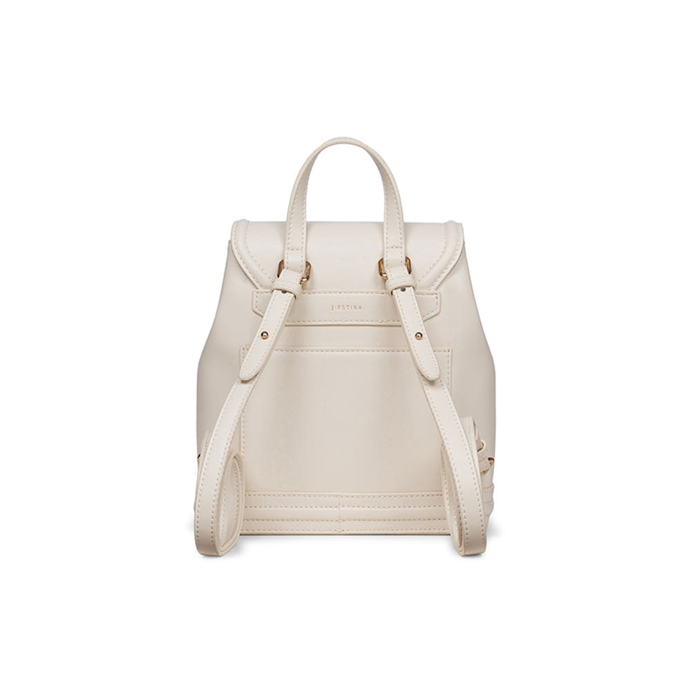 J.estina 白色皮革背包